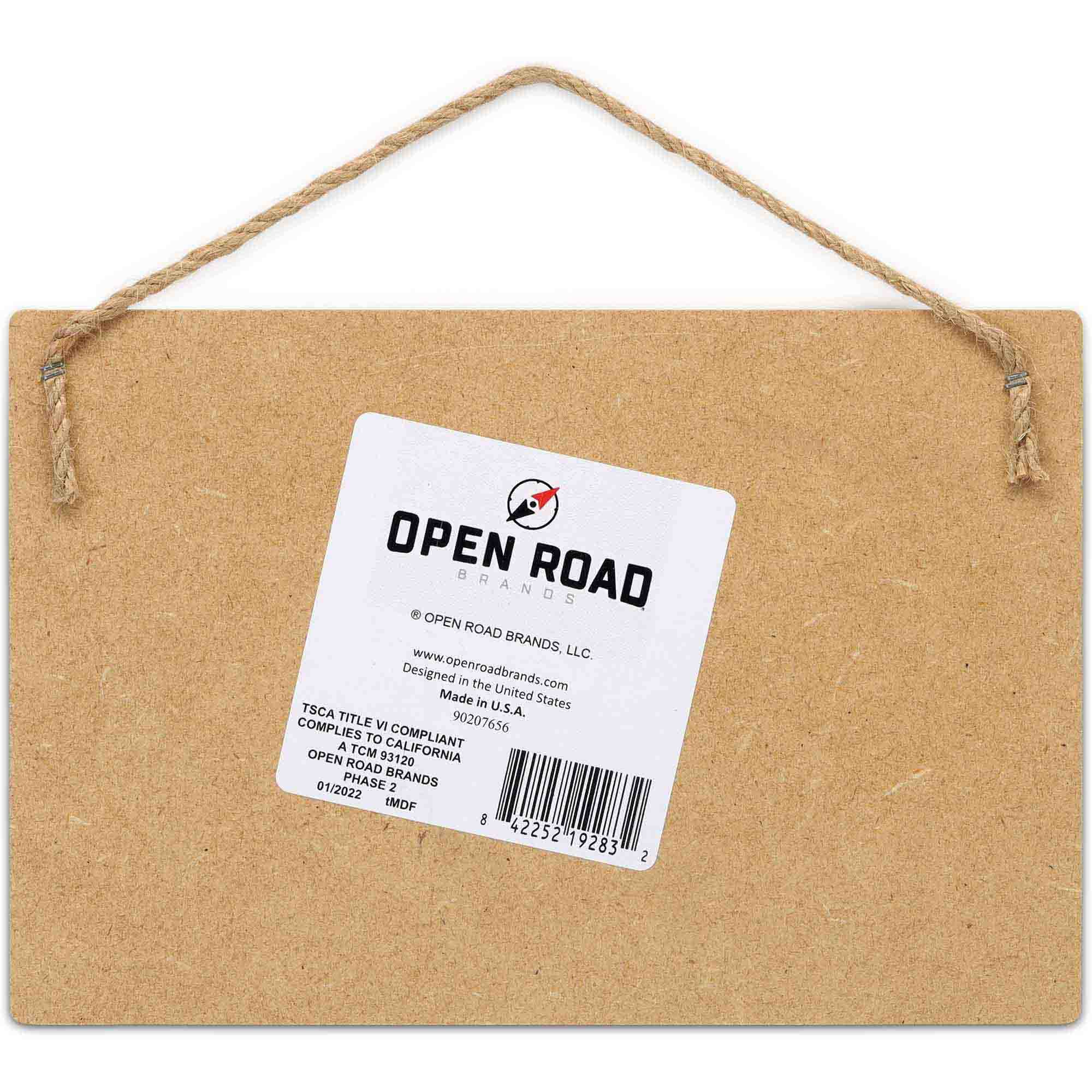 Open Road Brands Play Ball Baseball And Bat Hanging Wood Wall Decor - Fun Baseball Sign For Man Cave Or Kids' Bedroom