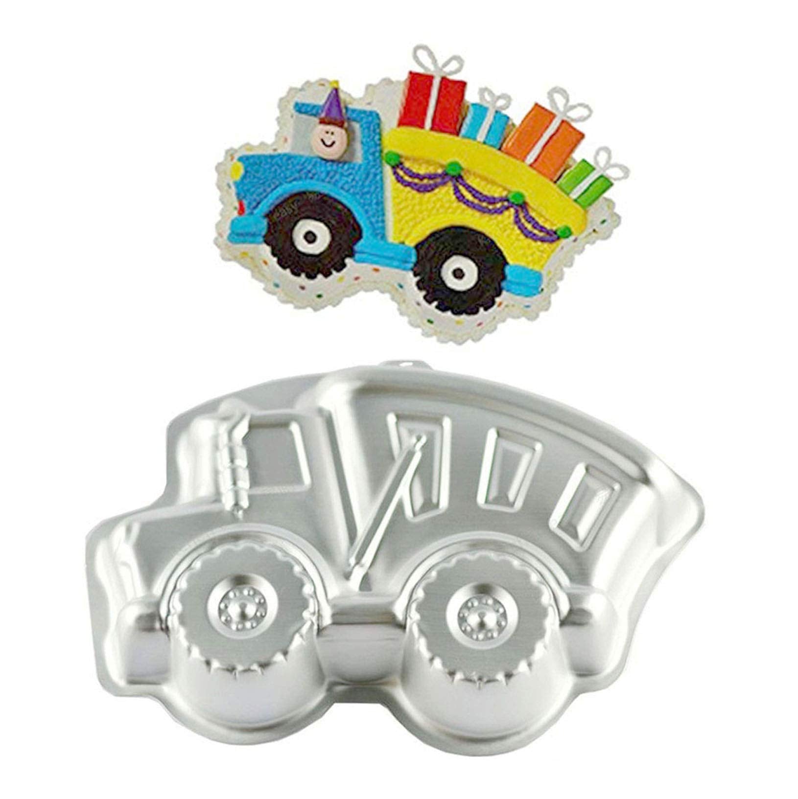 Zdywy 13 Inch Truck Shaped Aluminum 3D Baking Mould Cake Mold Tin Birthday Cake Pan - Truck