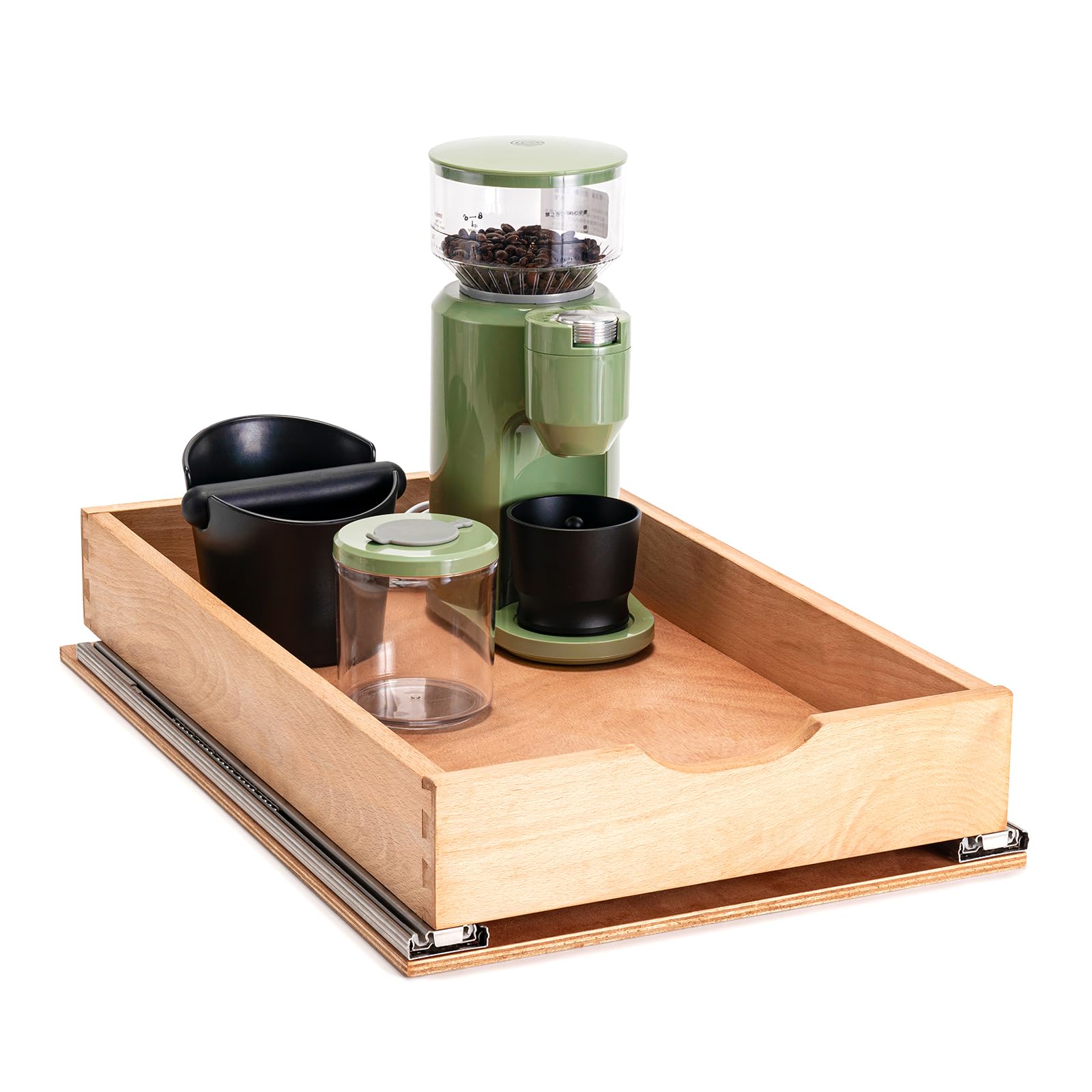 SITOO Pull Out Drawers for Kitchen Cabinets, Pull Out Cabinet Organizer, Fully Assembled Wood Cabinet Pull Out Drawer, Fast and 