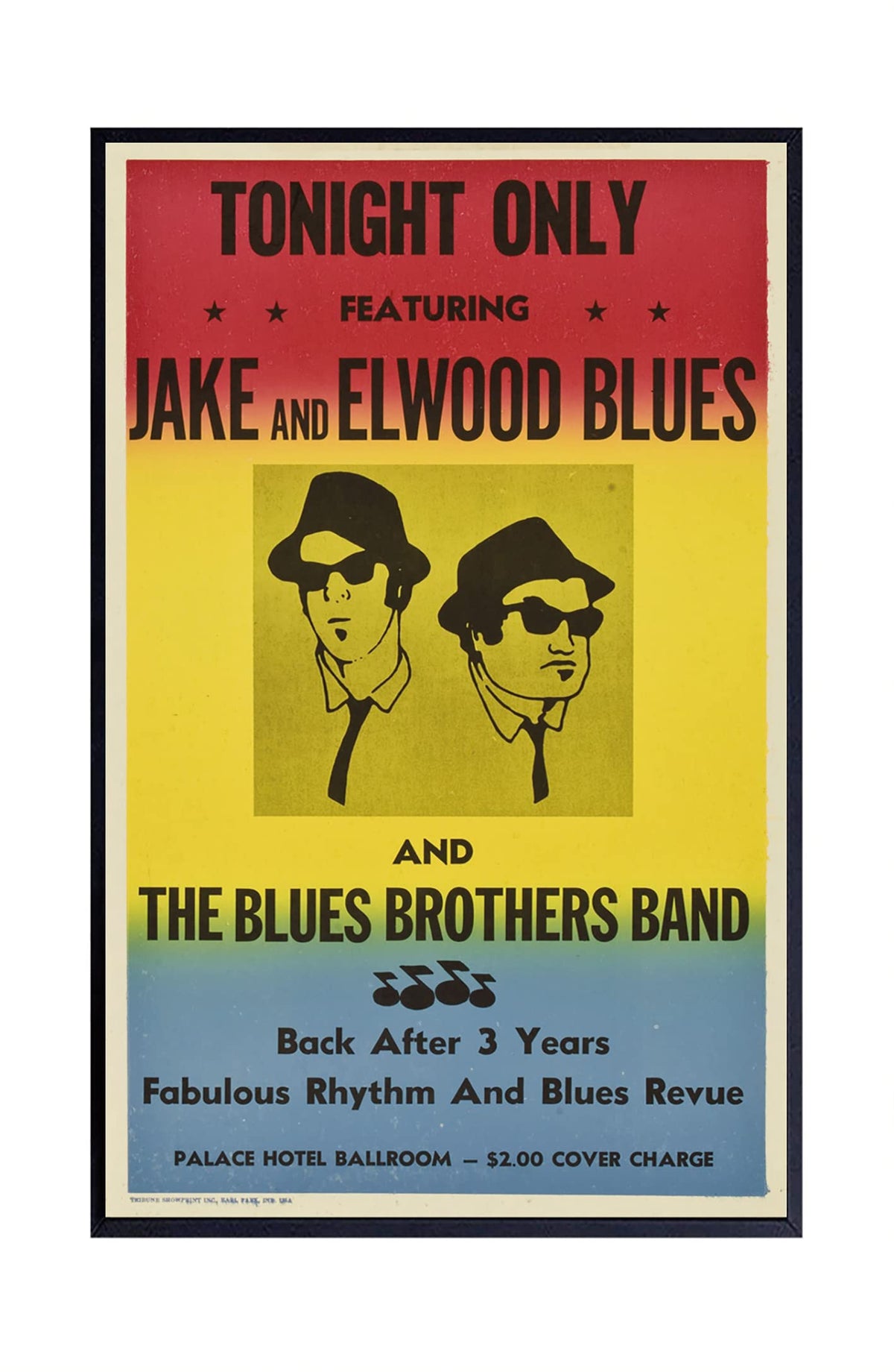 The Blues Brothers In Concert Poster Frameless Gift 12''X 18'' (30Cm X 46Cm)-Lt-046