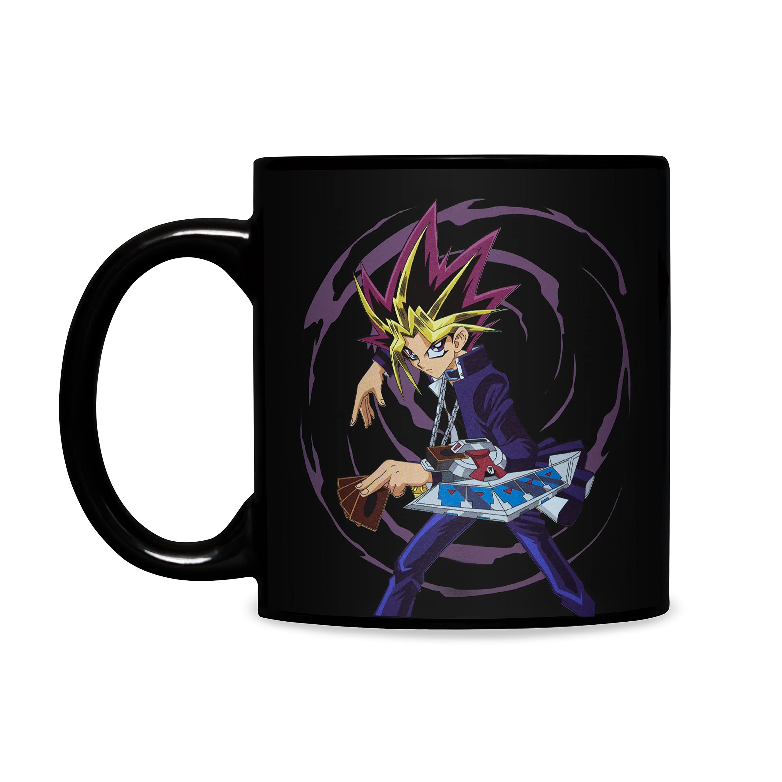 Surreal Entertainment Yu-Gi-Oh Yugi And Dark Magician Girl Monster Heat Change Ceramic Coffee Mug Black