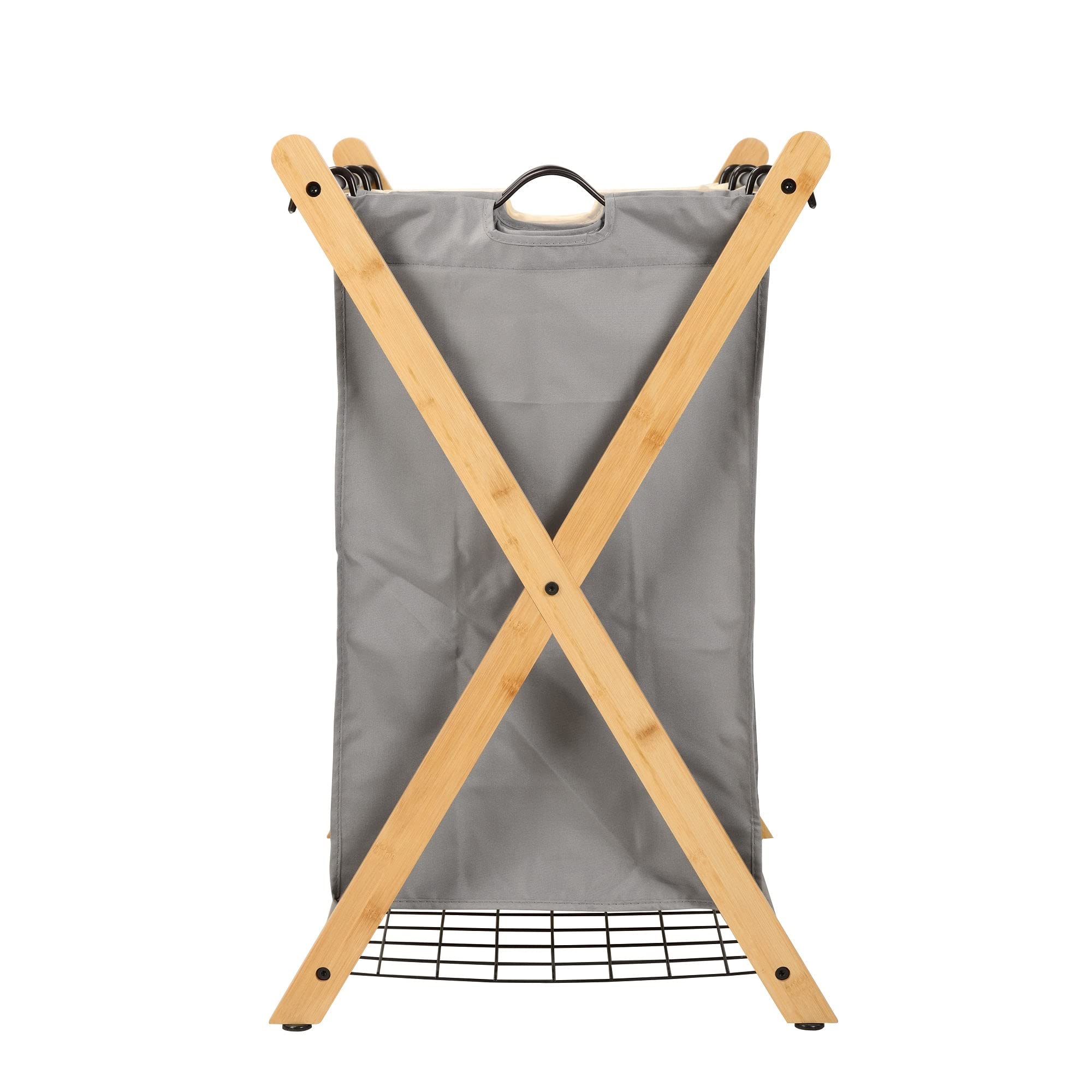 Oceanstar X-Frame Bamboo 3-Bag Laundry Sorter, Color(D0102Hhgpyx.)