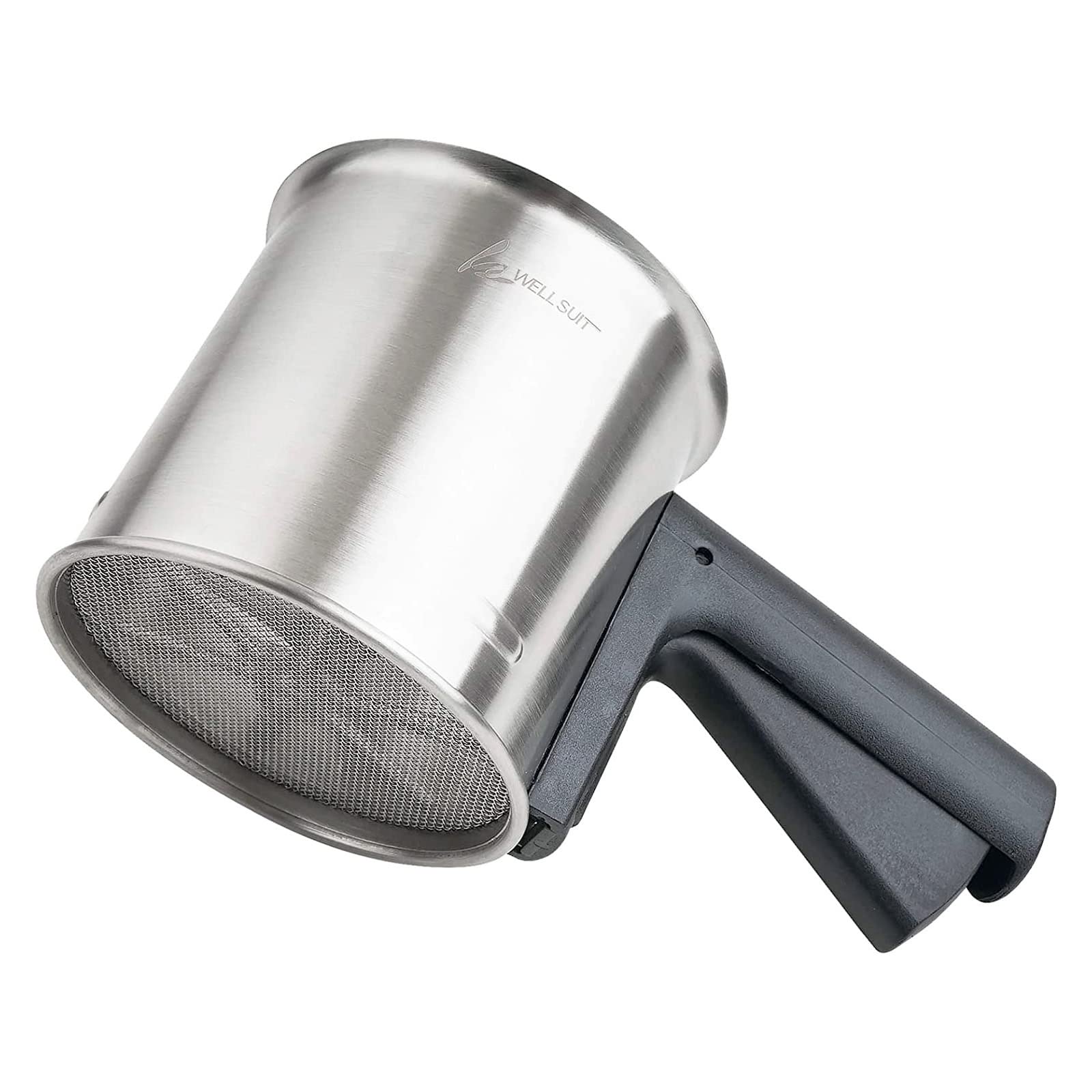 Flour Sifter For Baking,3 Cup Thickened Premium Stainless Steel Flour Sifter With Fine Mesh For Baking Cakes,Pastries,Pies,Bread