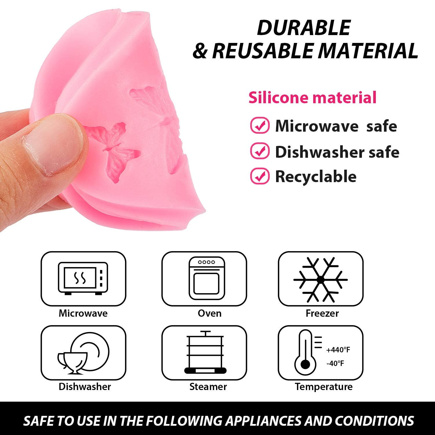 2 Pieces Butterfly Silicone Molds Mini Butterfly Fondant Cake Baking Mold Cupcake Decoration Tool Butterfly Shaped Chocolate Tra