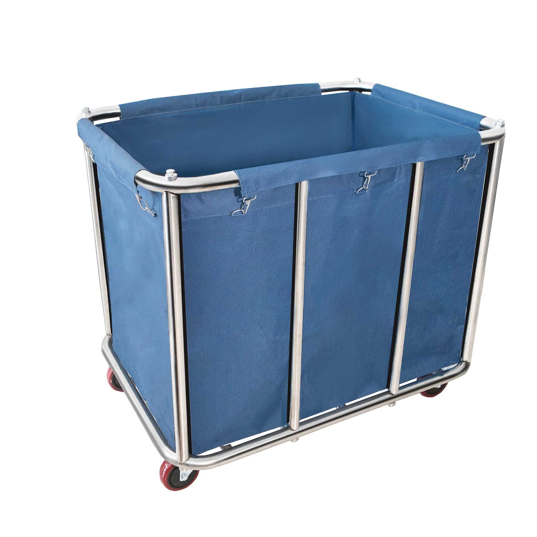 11.35 Bushel Industrial Rolling Laundry Cart,Laundry Basket Bulk Truck Commercial Household,Large Heavy Duty Laundry Hampers Wit