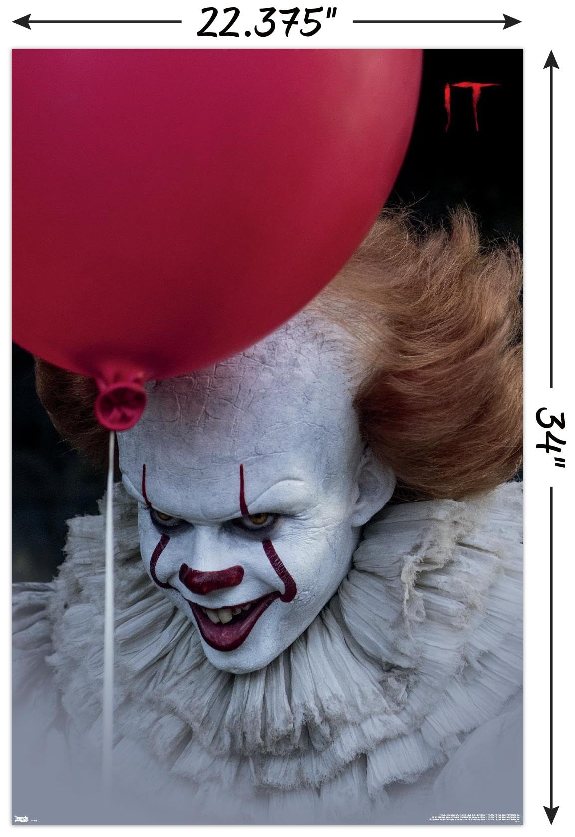 Trends International It Movie Balloon Wall Poster, 22.375'' X 34'', Unframed Version
