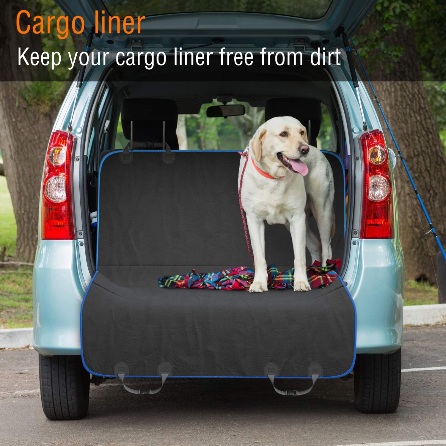 Active Pets Cotton Car Seat Cover For Dogs - Standard Waterproof Dog Seat Cover For Back Seat In Suv Or Truck - Convertible Pet