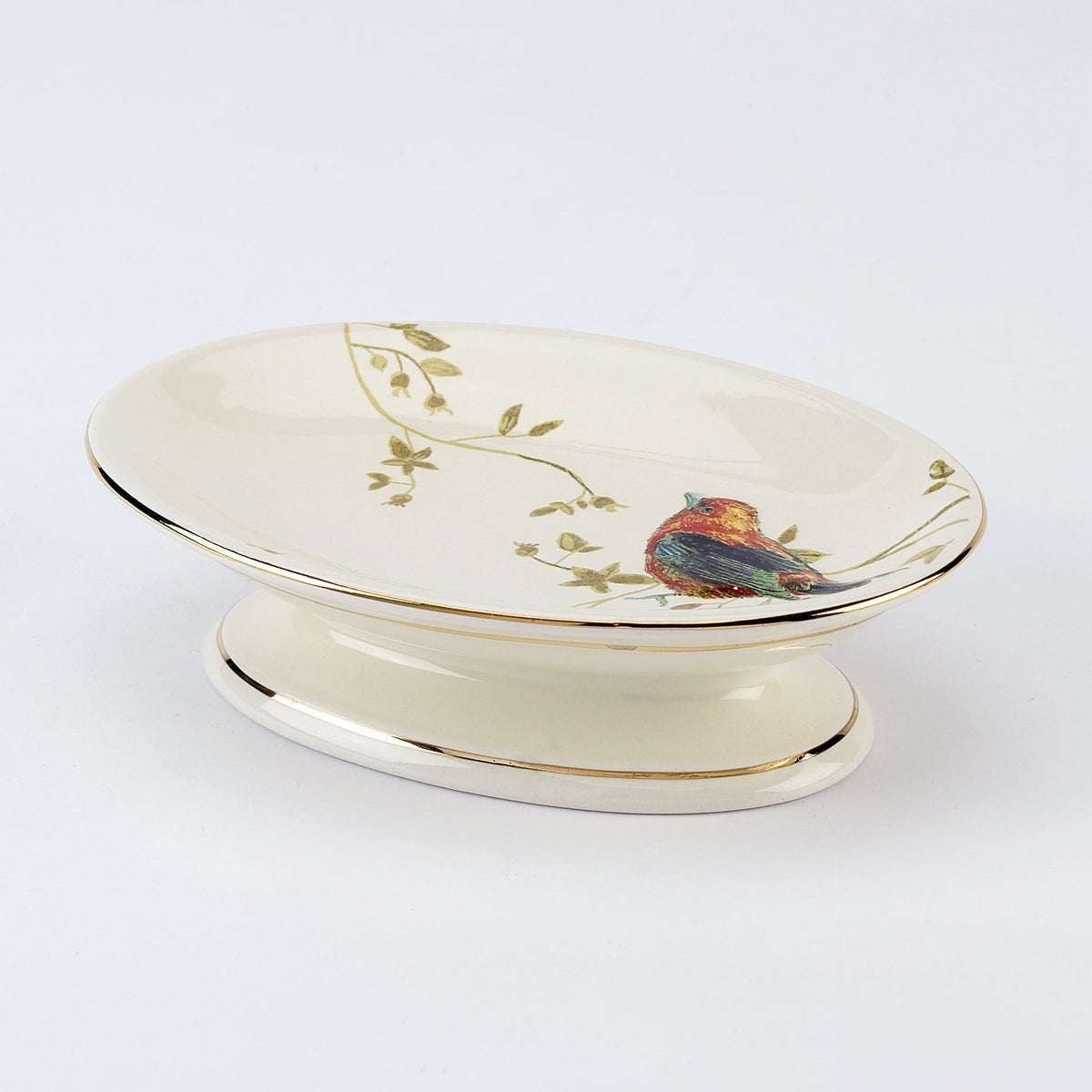 Avanti Linens Gilded Birds Soap Dish