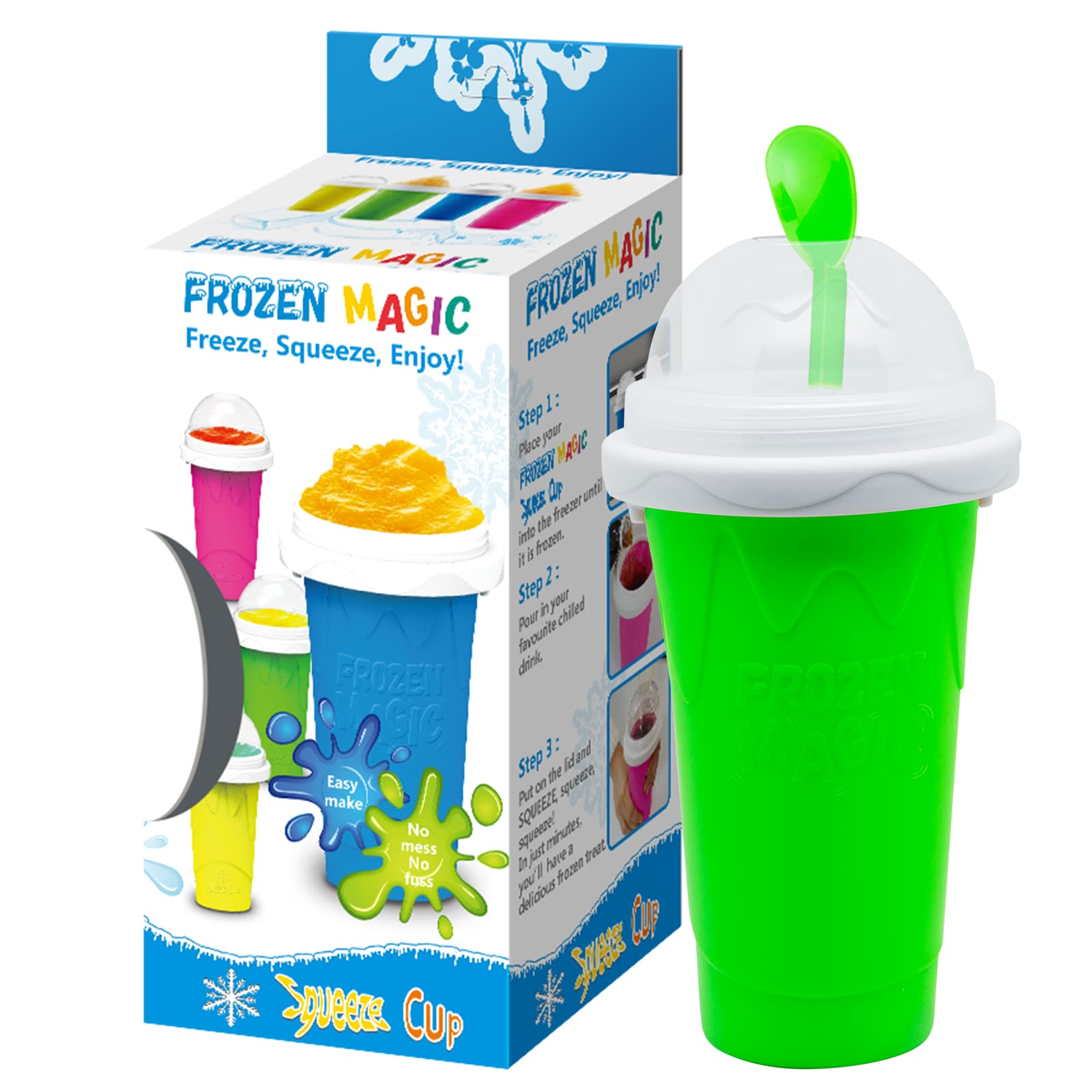 Slushy Maker Cup Slushy Cup Maker Squeeze Cup Tik Tok Frozen Magic Quick Frozen Smoothies Cup Instant Slushie Cup With Lids And