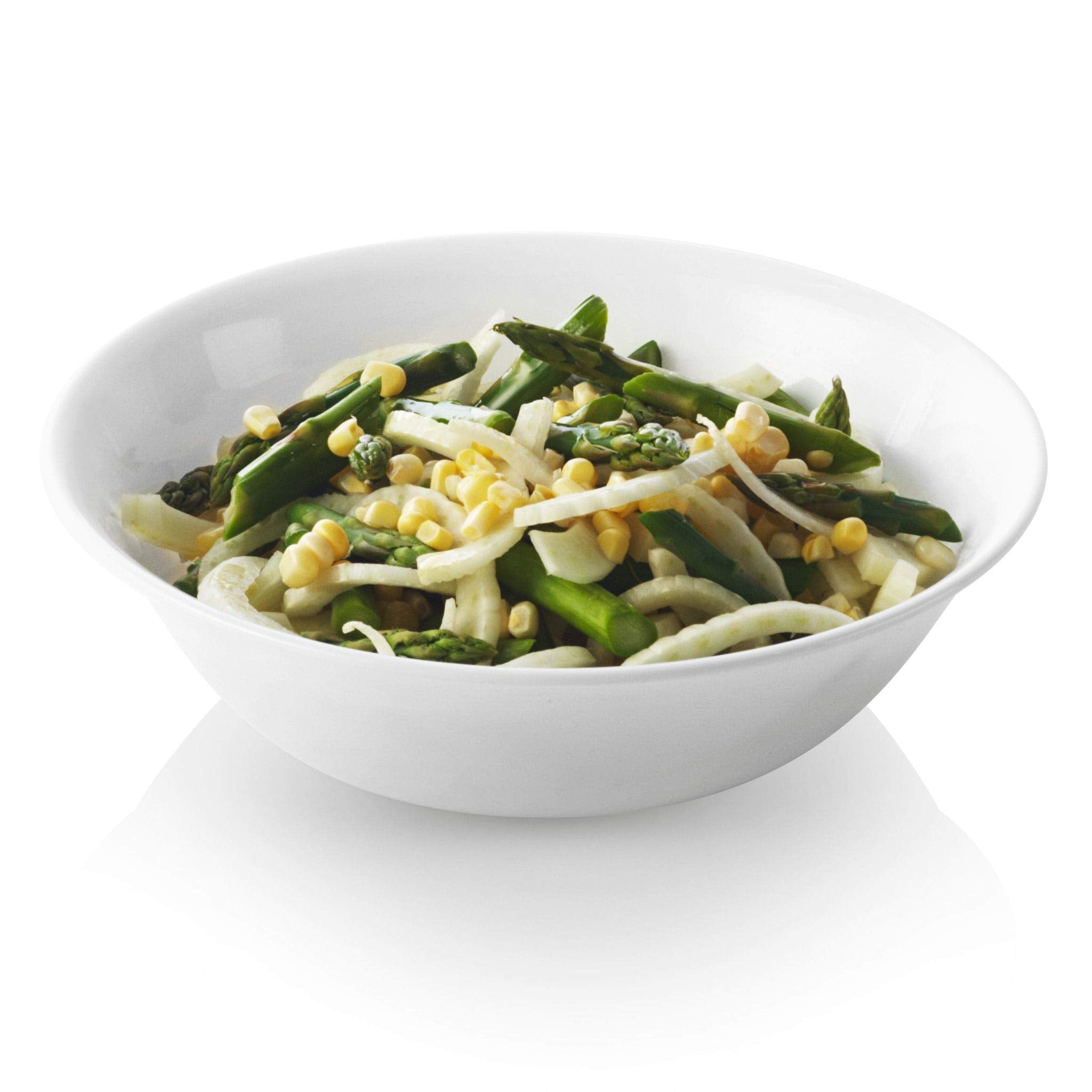 Corelle Livingware 1-quart Glass Serving Bowl, Winter Frost White, Pack of 4