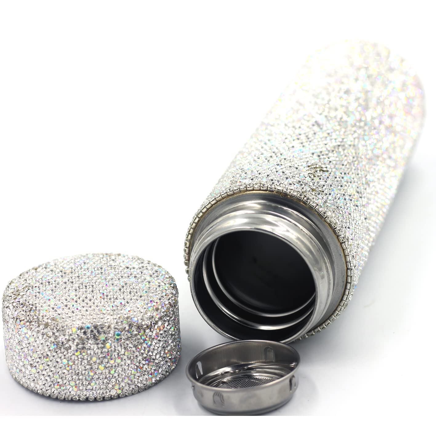 Bestbling Bling Rhinestone Stainless Steel Water Bottle - 17Oz Vacuum Insulated Diamond Tumbler, Gift For Women, Girls And Kids