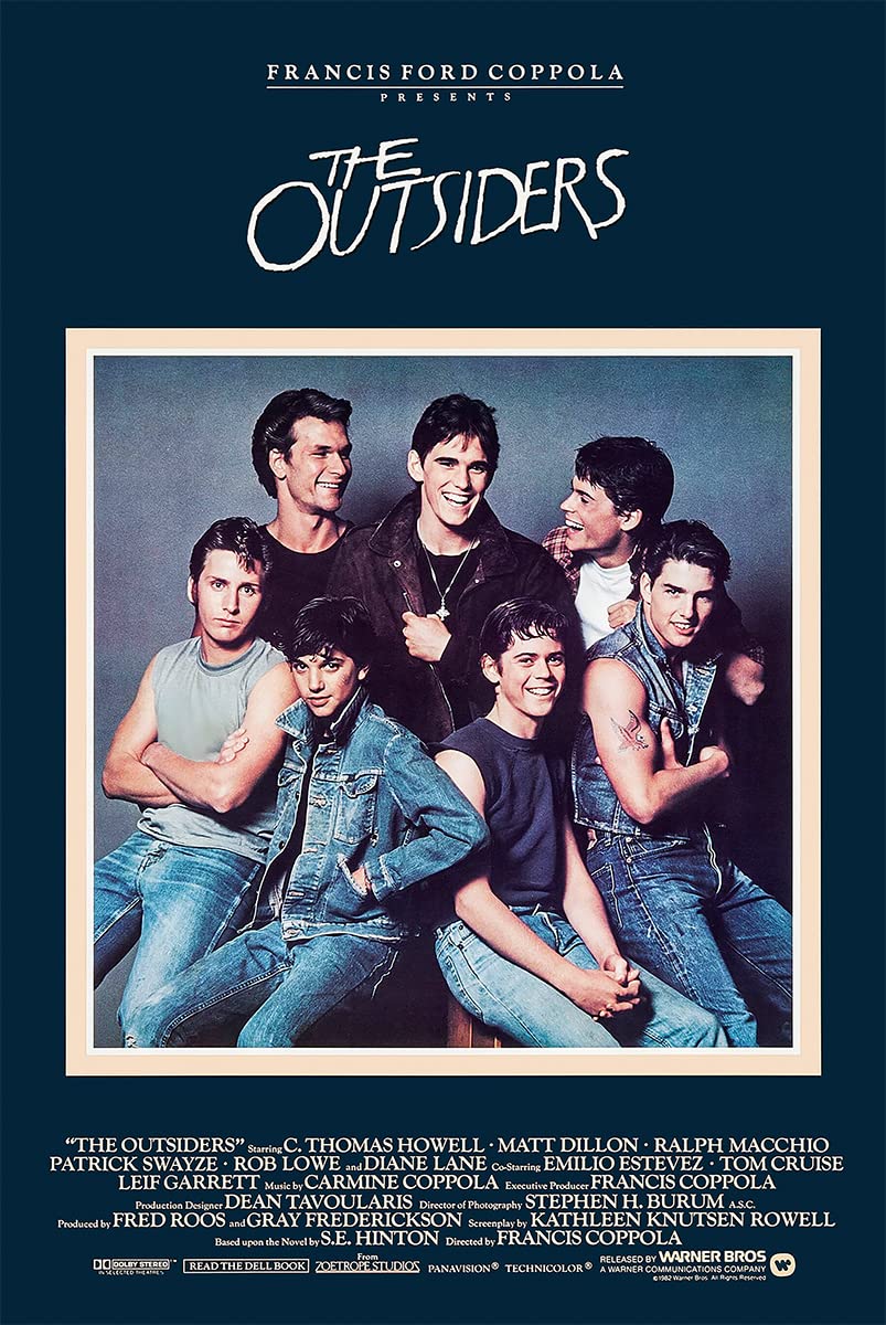 The Outsiders Movie Poster Wall Art Measures 24 X 36 Inches (Unframed)