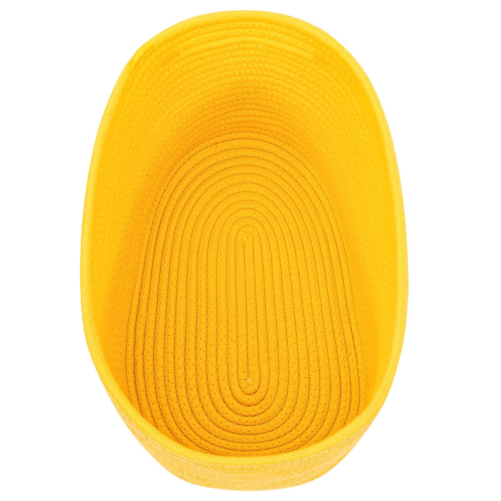 CubesLand Yellow Baskets for Shelves Storage/Organizing Cube Shelf Closet Storage Baskets Bins Set 3 Long-lasting &Skin-friendly Toy Storage Basket Bin Stylish Room Decor Basket Cotton Rope Basket