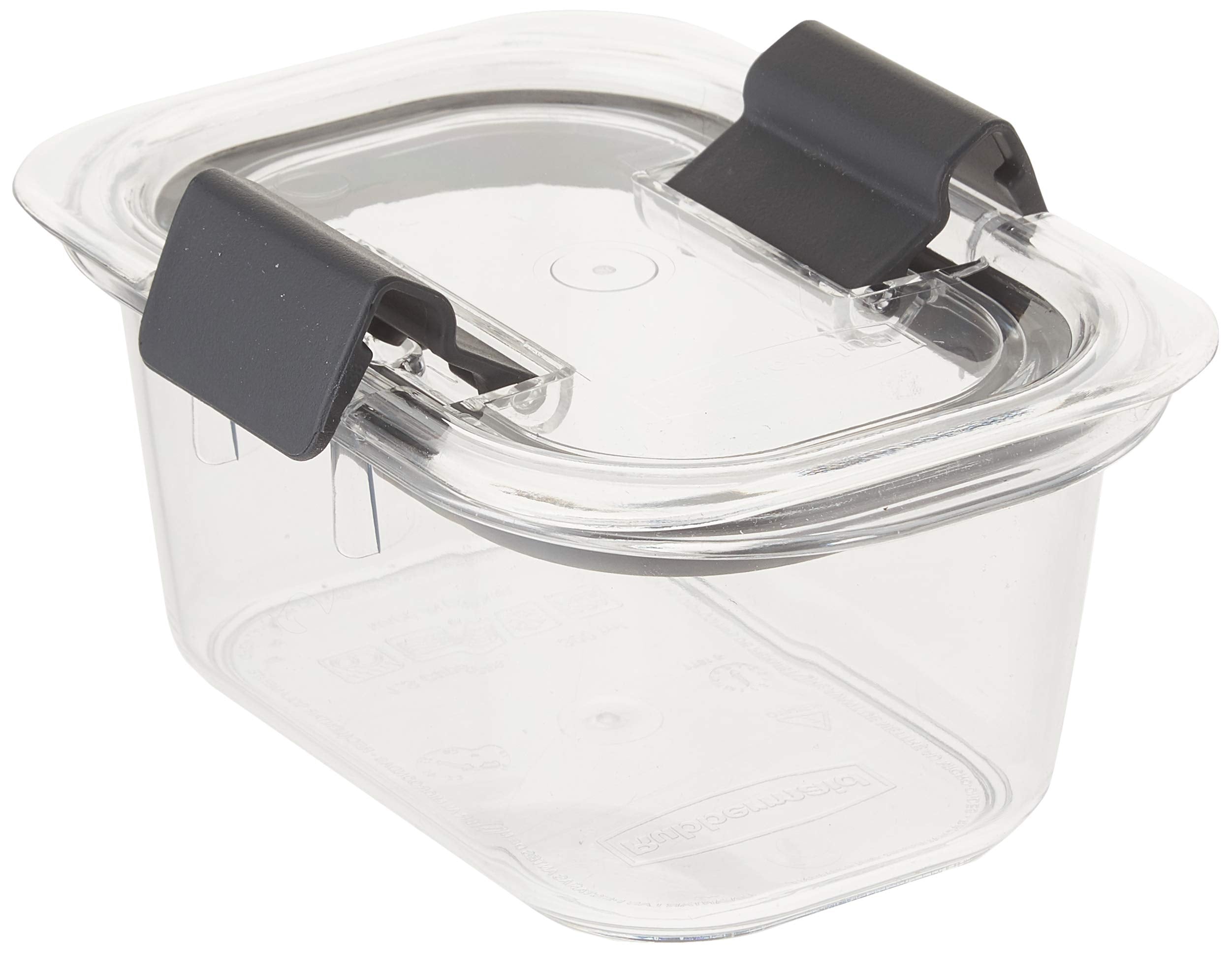 Rubbermaid Brilliance Food Storage Container, Small, 1.3 Cup, Clear, 2-Pack