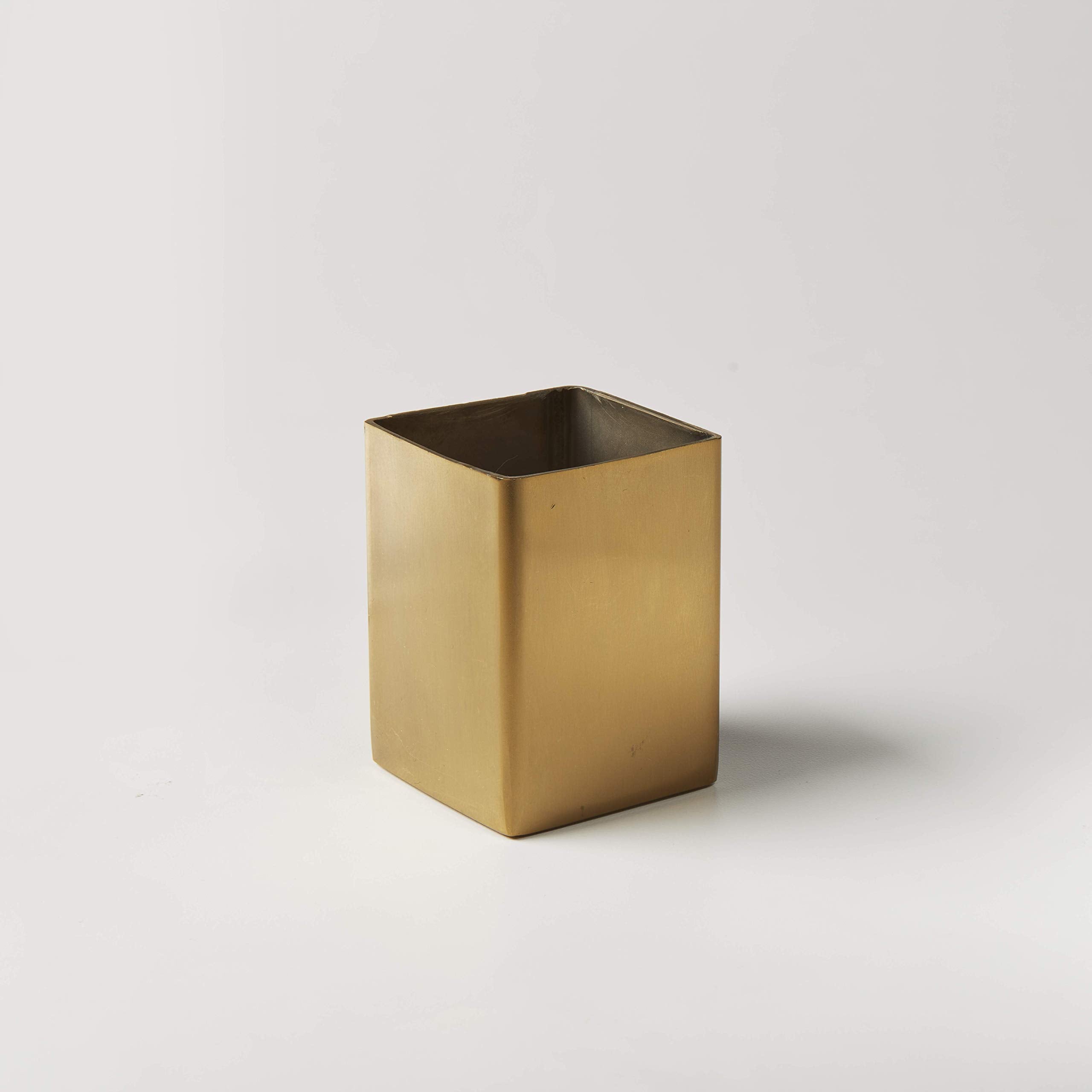 American Metalcraft GSPT5 Square Gold Sugar Packet Holder, Satin Finish, 2-Inches