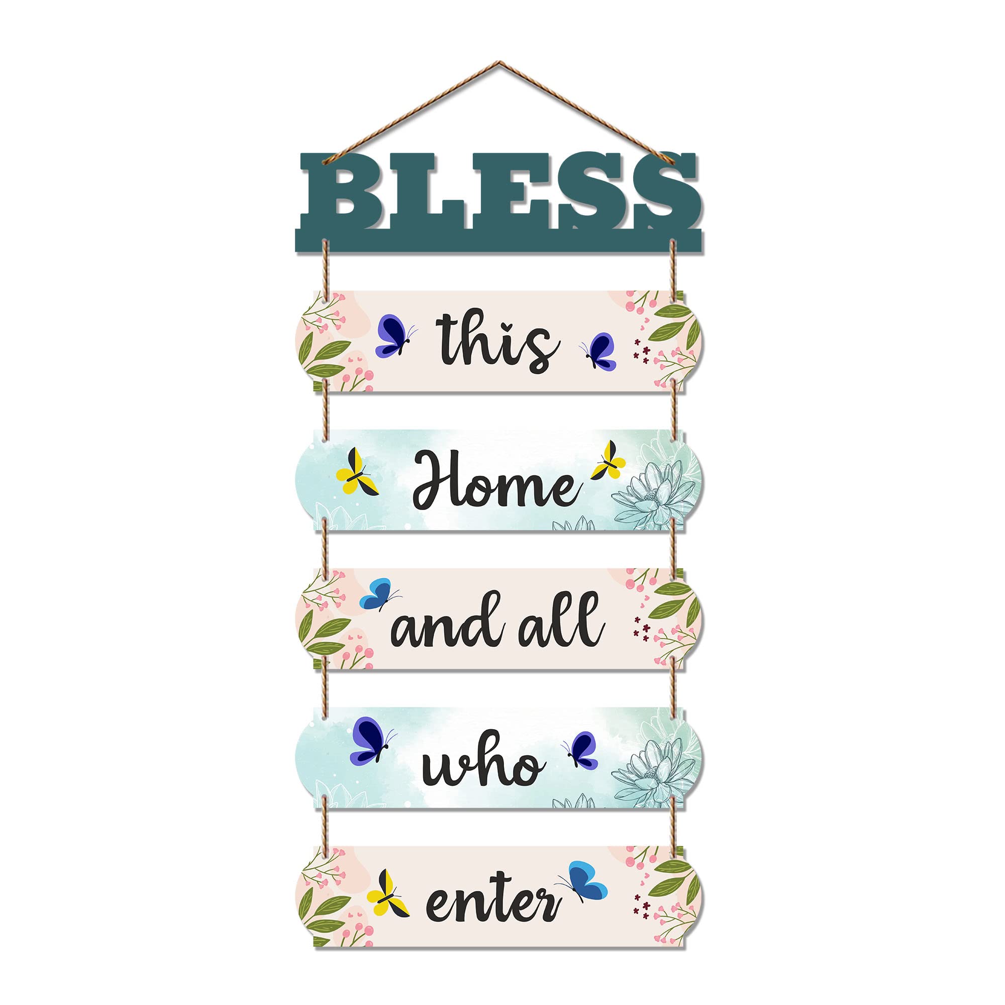 Artvibes Home Quote Decorative Wall Art Wooden Hanger for Livingroom, Bedroom | Gifts | Hangings Decoration | Modern Decor Items