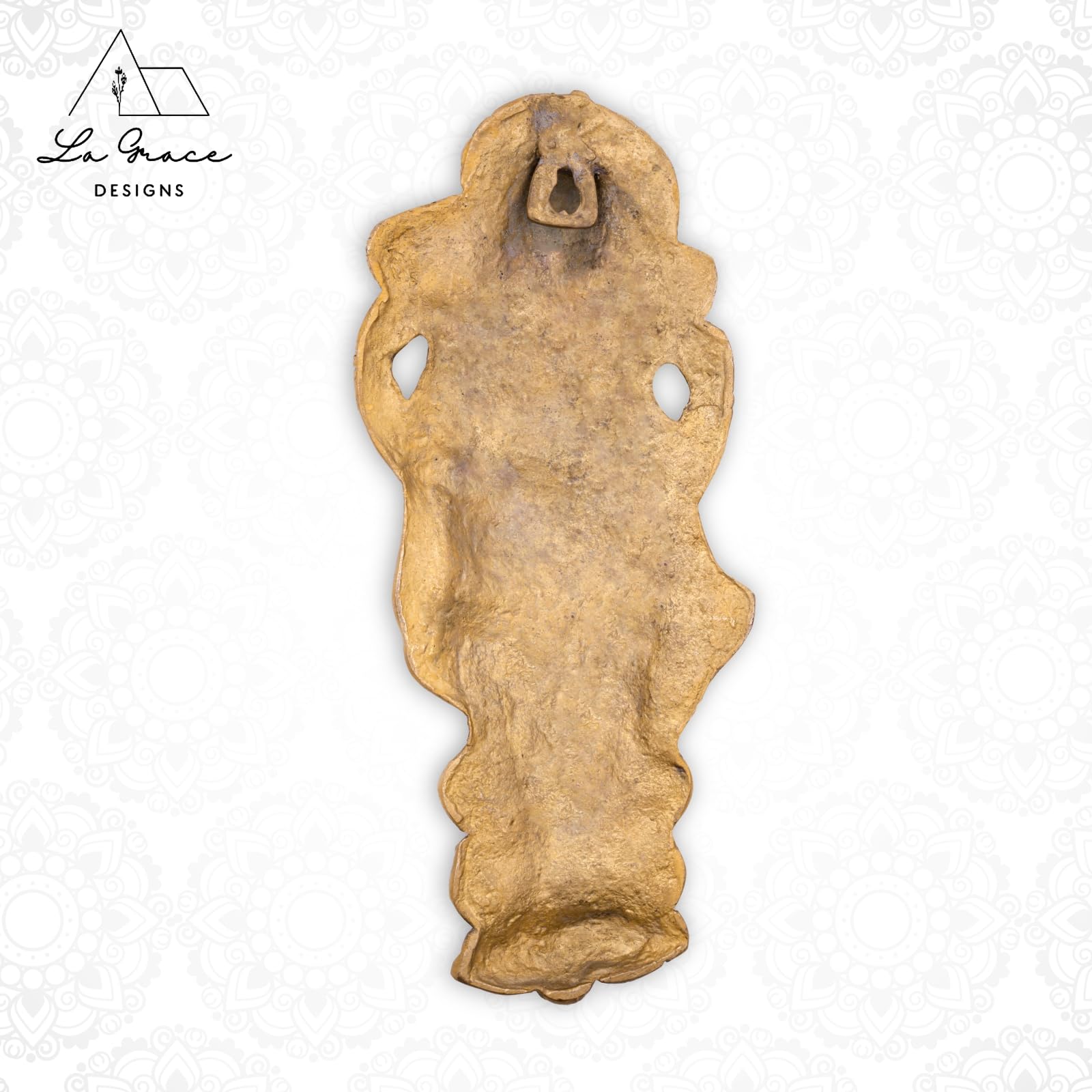 La Grace Brass Ganesha Ji Ganpati Lord Ganesh Statue Idol, Wall Hanging Sculpture, Decortion Item, Best Gift