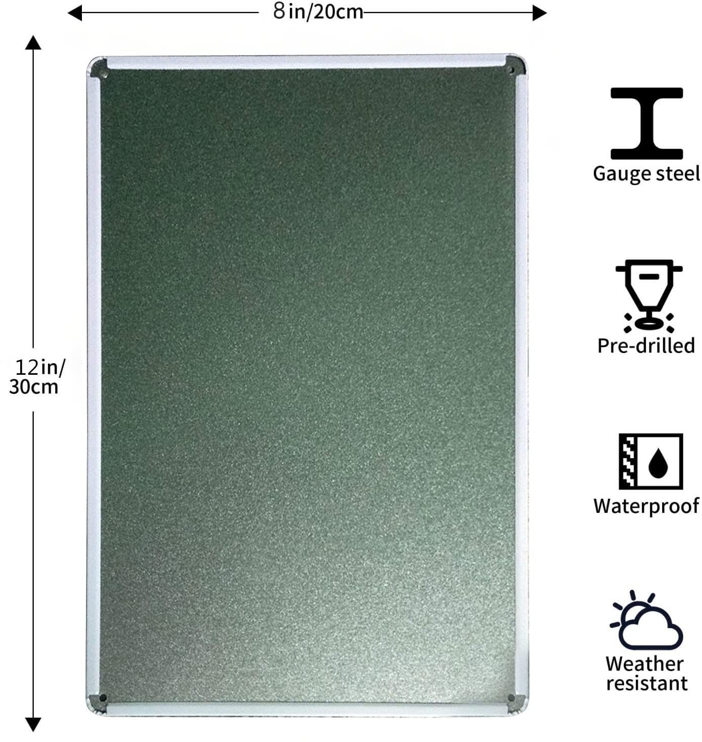 Believe Cat,Hang In There Cat Metal Tin Sign - Perfect Funny Motivational Poster For Home Or Office 12X8 Inch