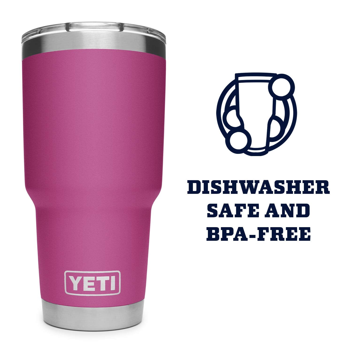 Yeti Rambler 30 Oz Tumbler, Stainless Steel, Vacuum Insulated With Magslider Lid, Prickly Pear