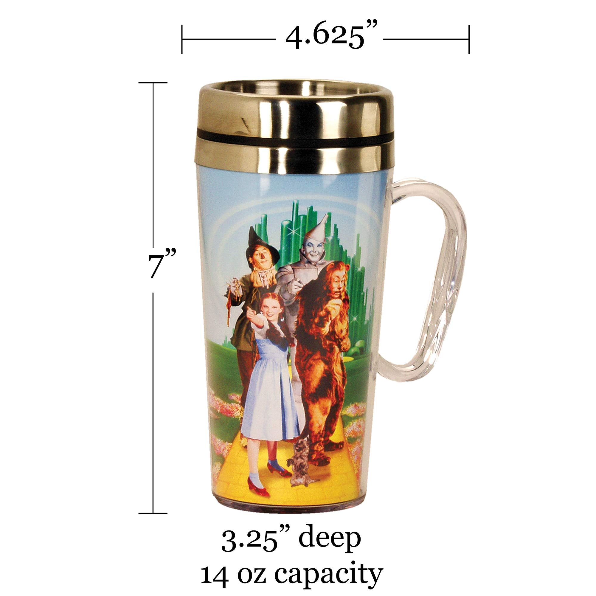 Spoontiques Wizard Of Oz Wizard Of Oz 17204 Insulated Mug, 15 Ounces, Multi Colored