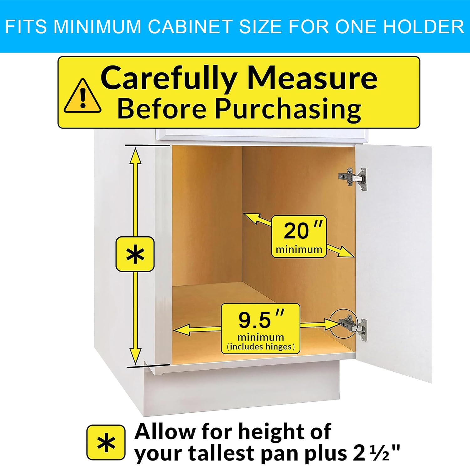 Pull Out Pots And Pans Organizer For Cabinet - Sliding Lid Holder And Pan Rack In Kitchen, Cabinet Pull Out Shelves, Slide Out C