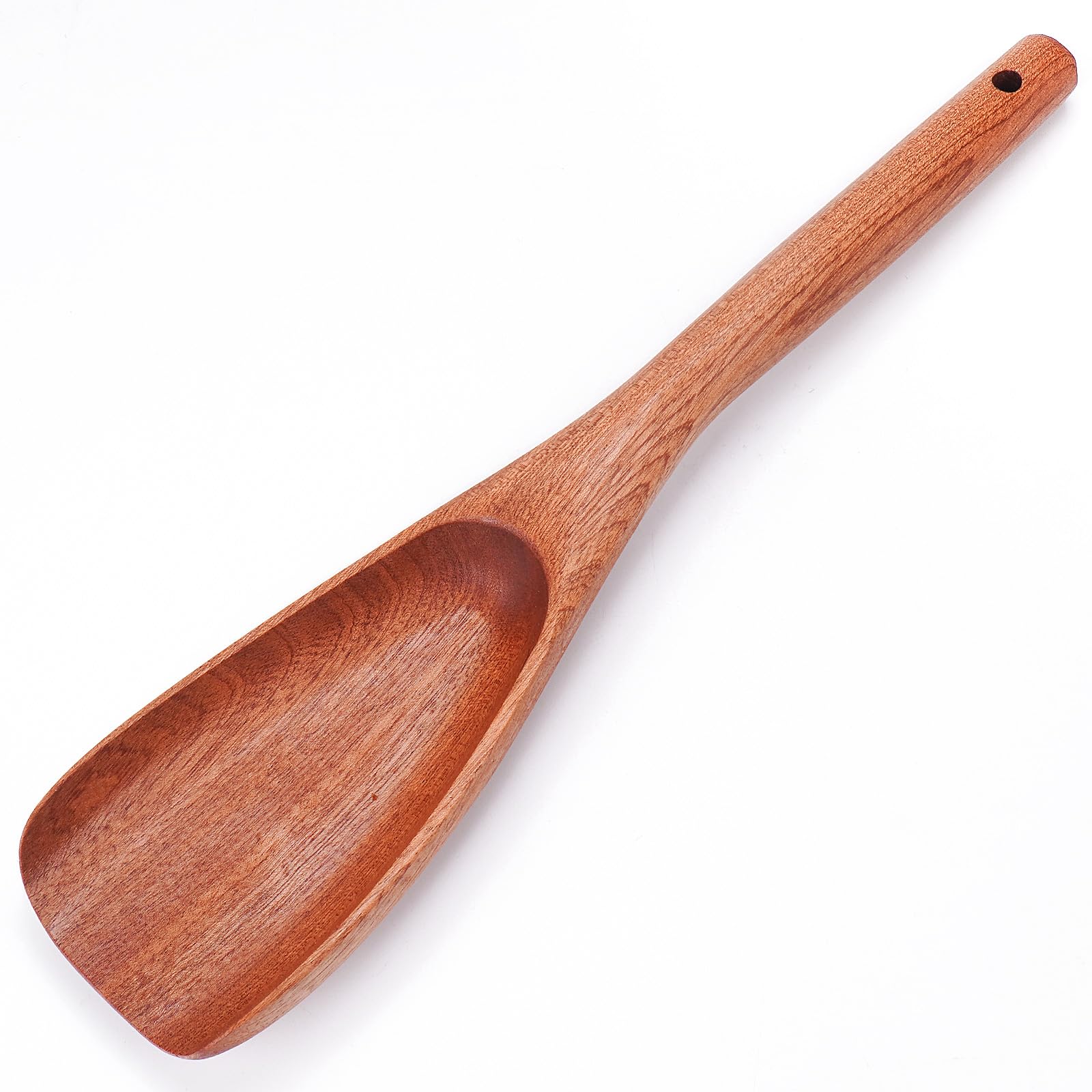 YAPULLYA Cooking Spatula for Nonstick Cookware, Wooden Spatula Spoon for Cooking, Stirring, Scooping, Scraping, Serving, Wooden 