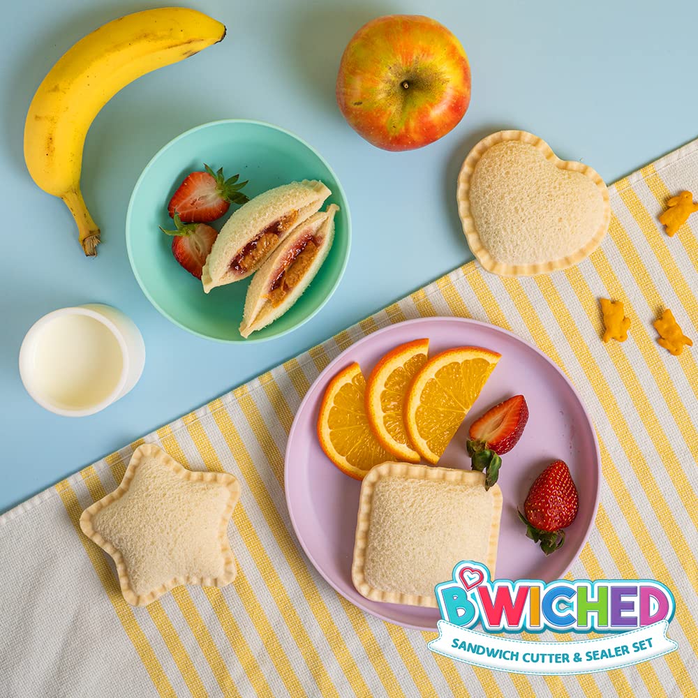 Sandwich Cutter And Sealer (Circle) - Crustless Sandwich Maker - Great For Lunchbox And Bento Box - Boys And Girls Kids Lunch -