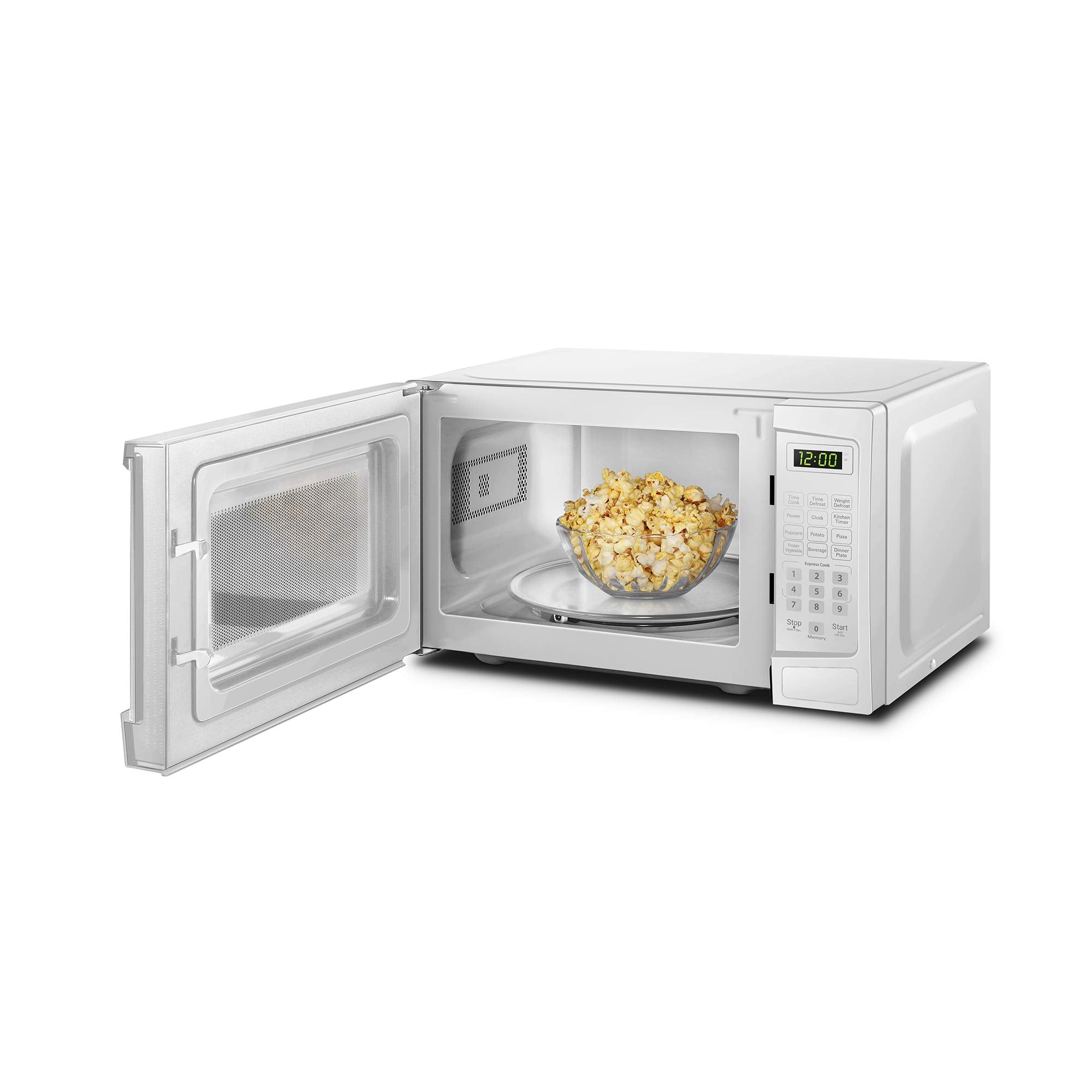 Danby Dbmw1120Bww 1.1 Cu.Ft. Countertop Microwave In White - 1000 Watts, Family Size Microwave With Push Button Door