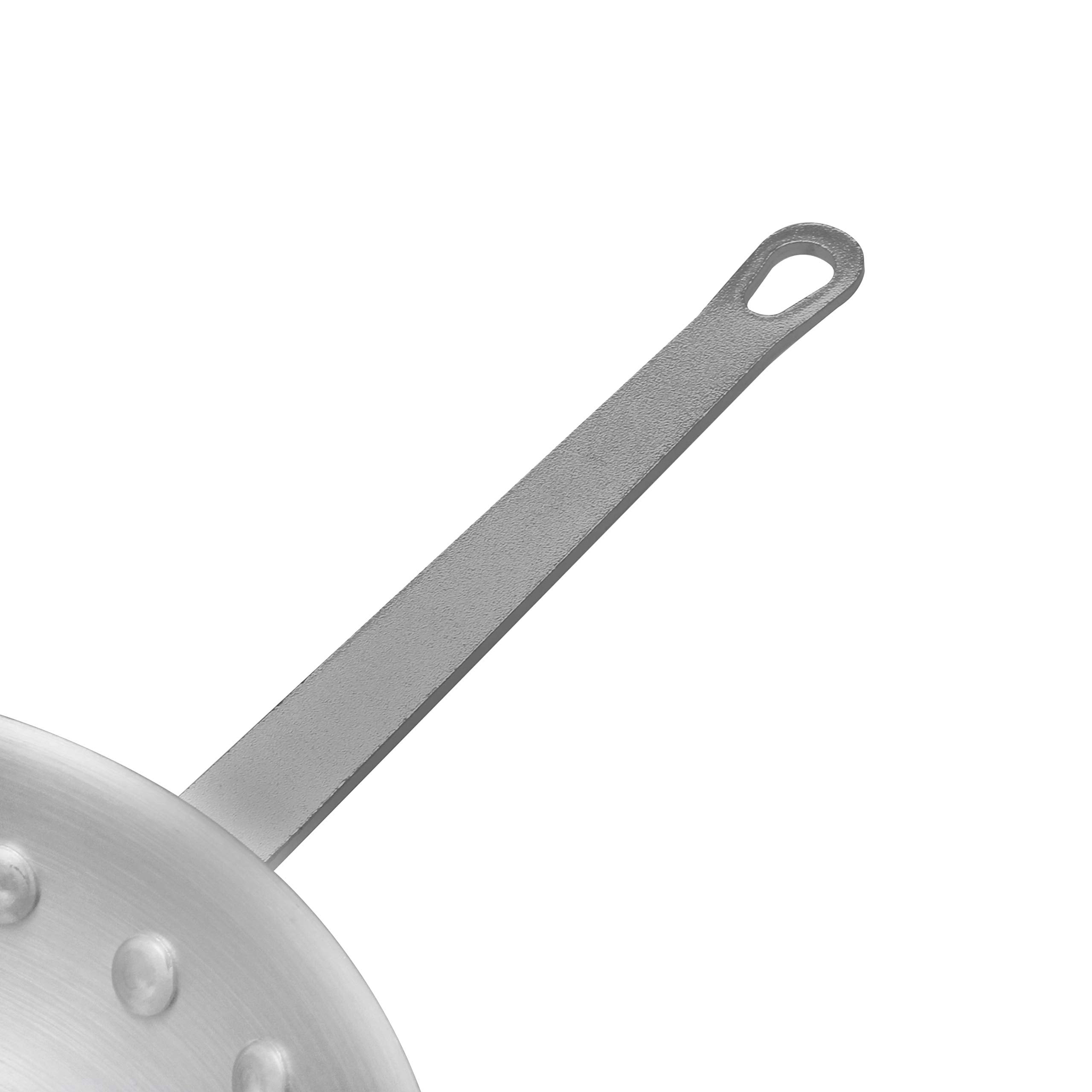 Thunder Group Alskfp003C Fry Pan, 10'' Dia., 3.5 Mm Thick, Without Lid, Riveted Handle, Hanging Hole, Aluminum, Satin-Finish, Ns