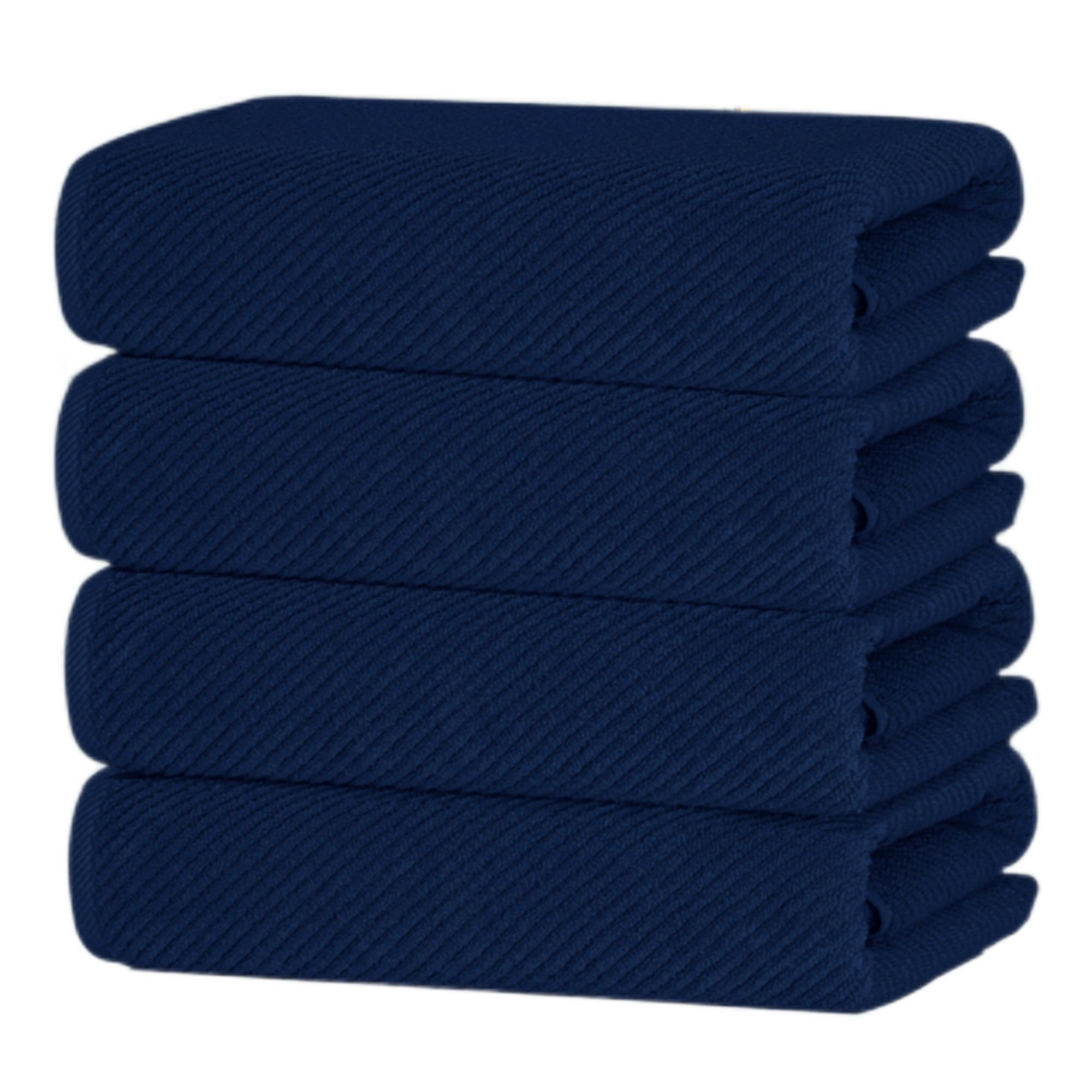 Voova & Movas Bath Towels Set Of 4, Large 30'' X 56'' - 100% Cotton | Quick Dry | Light Weight | Thick | Soft | Absorbent, Luxur