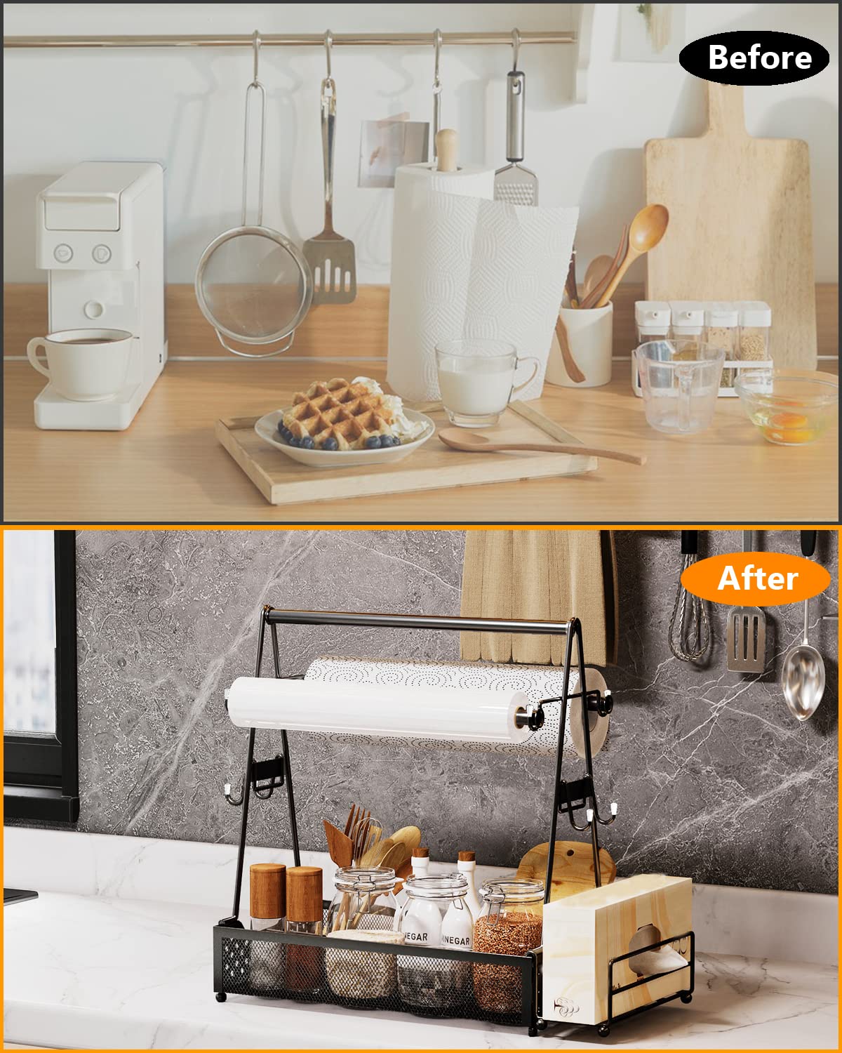 Utensil Caddy, Grill Condiment Caddy, Bbq & Picnic Caddy, Utensil Holder For Party, Picnic Flatware Caddy With Handle And Paper