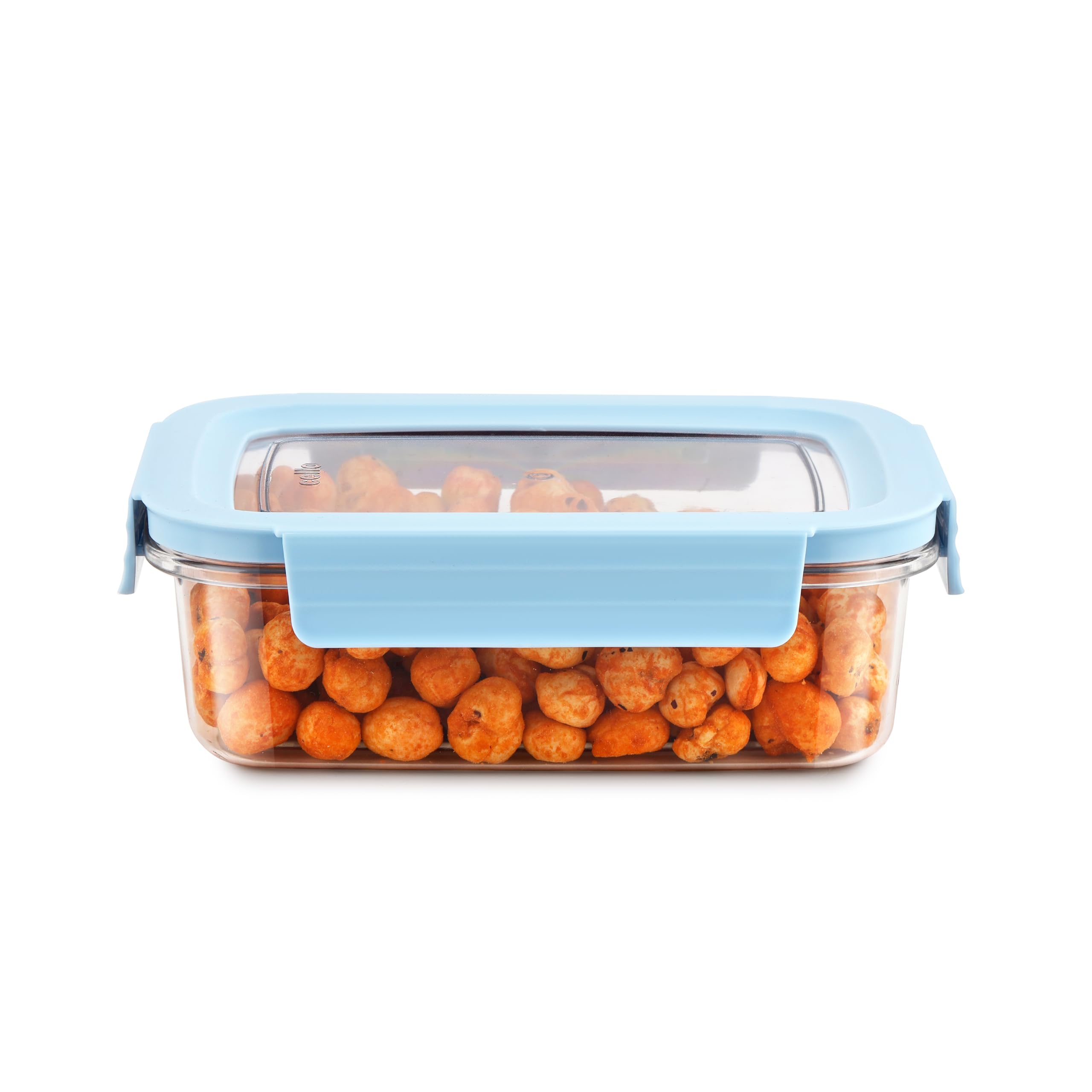 Cello Stylelock Kitchen Storage Container Box 410 Ml, Baby Blue | Multipurpose Airtight See Through Plastic Kitchen Storage Orga