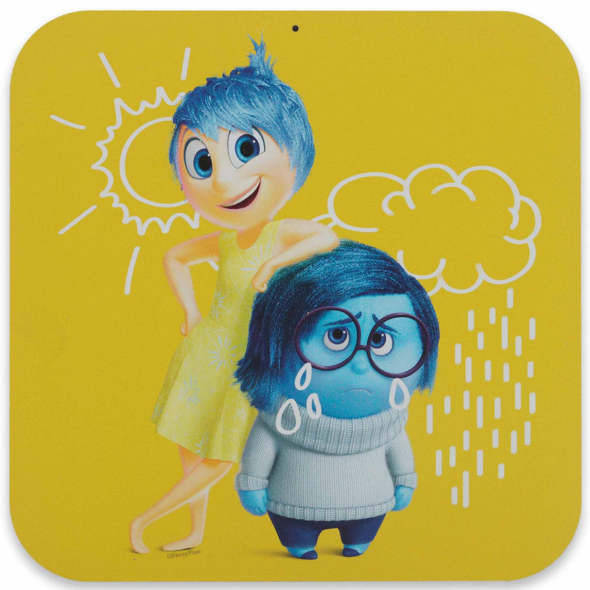 Disney Pixar Inside Out 2 Joy and Sadness Friendship Metal Sign - Vibrant Inside Out Wall Decor for Home