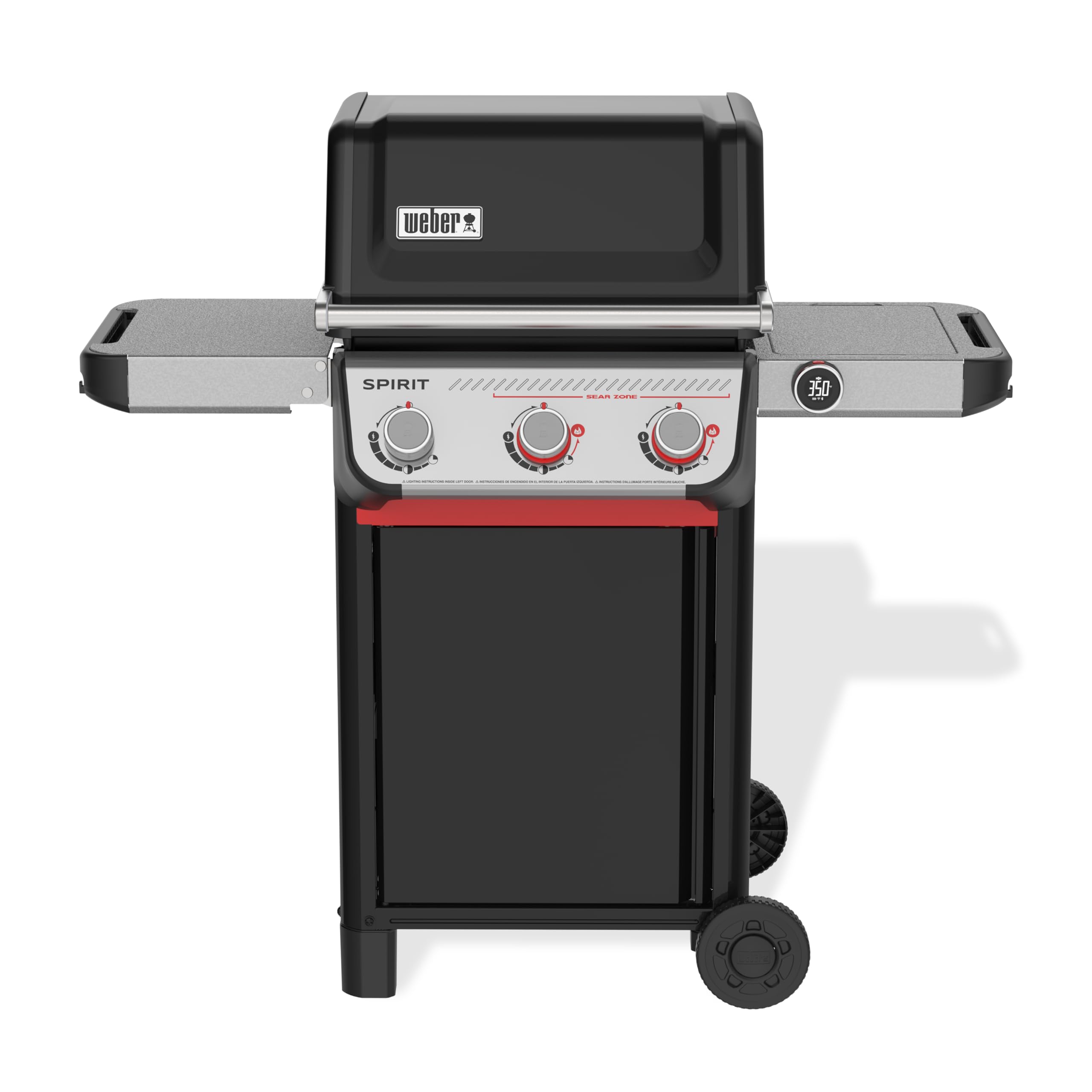 Weber Spirit EX-325 Smart Gas Grill (Liquid Propane) for Outdoor Cooking, 3 Burner - Black, Wi-Fi Enabled Grill with Porcelain-E