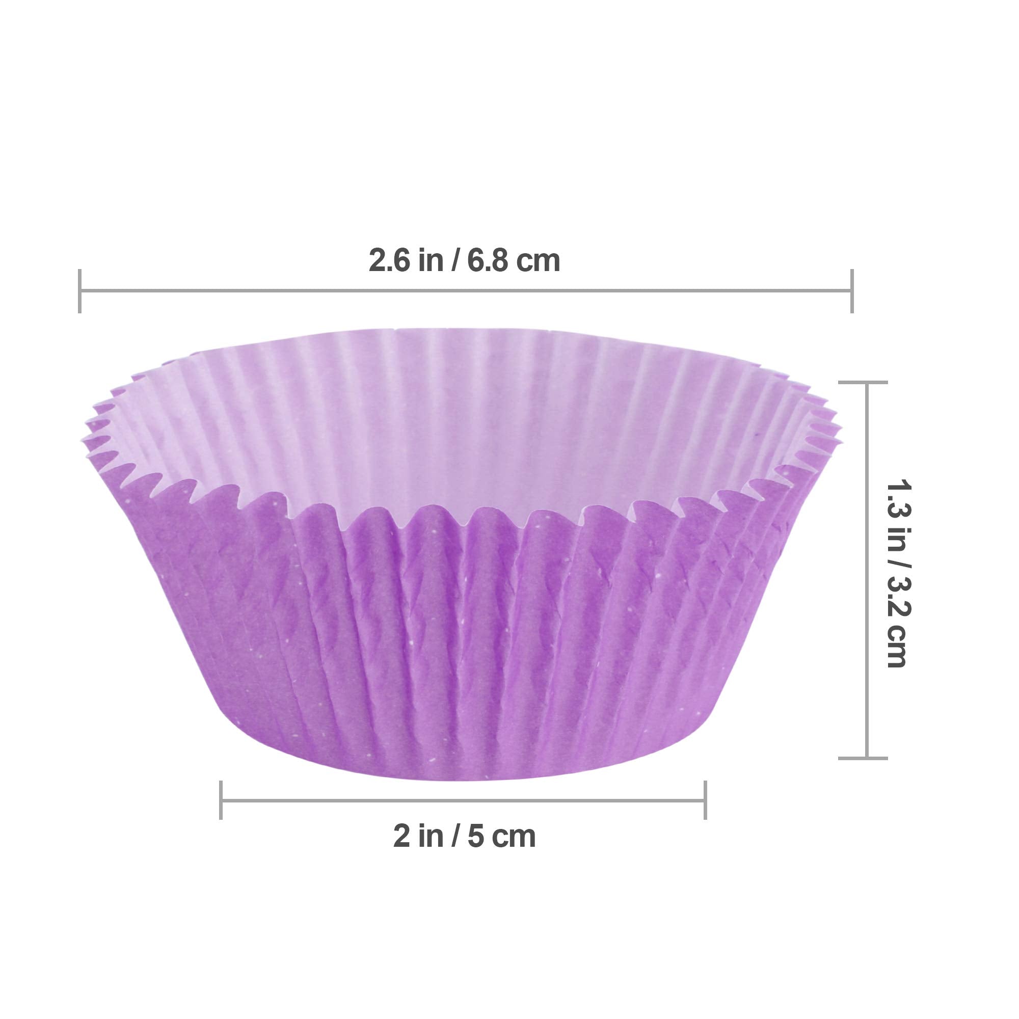 Trusber Baking Cups, 100 Pieces Standard Size Paper Cupcake Liners Wrappers Nonstick Muffin Molds Baking Cup Holders For Wedding