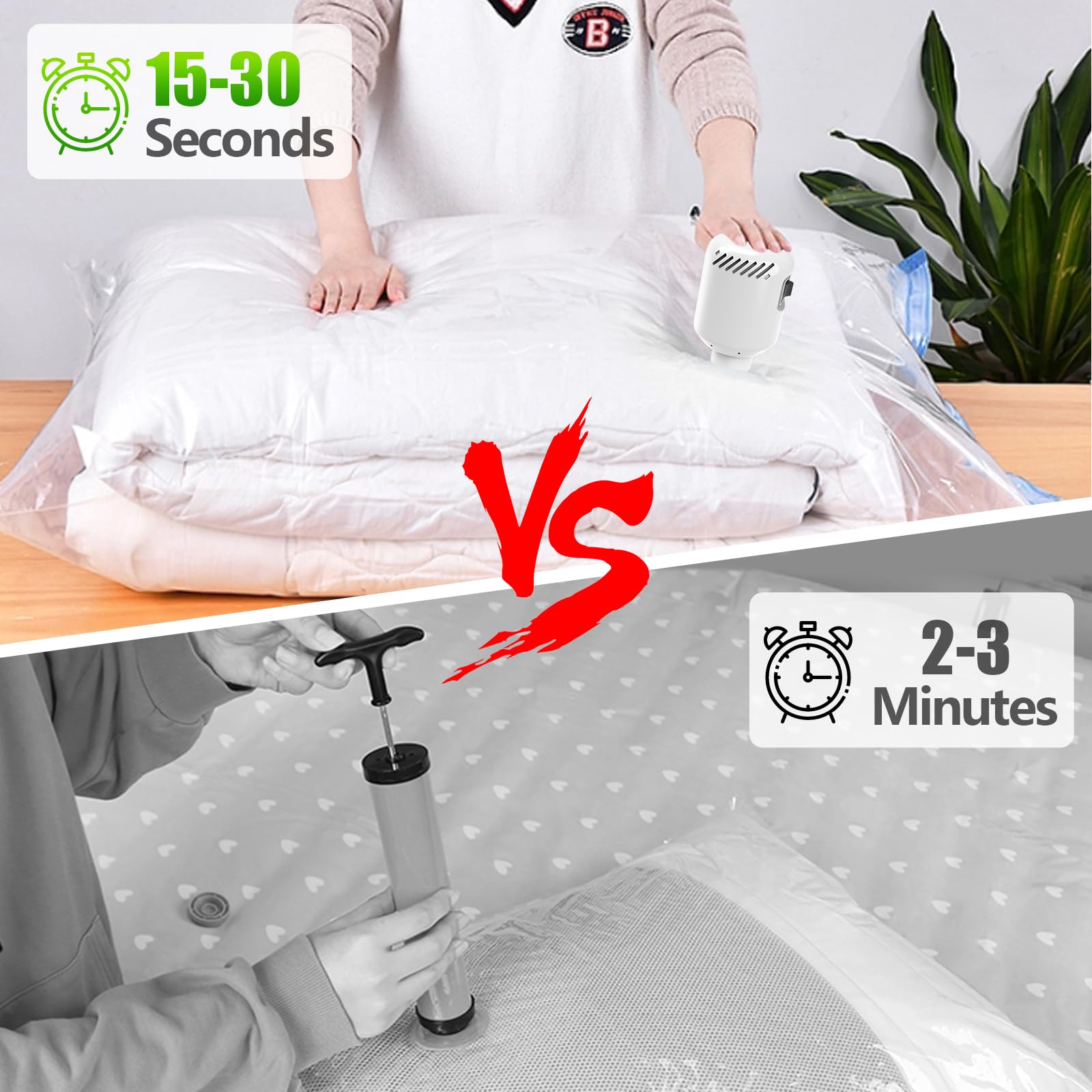 Electric Vacuum Air Pump For Vacuum Storage Bags 55W Vacuum Seal Pump For Compressing Clothing Portable Vacuum Pump For Use With