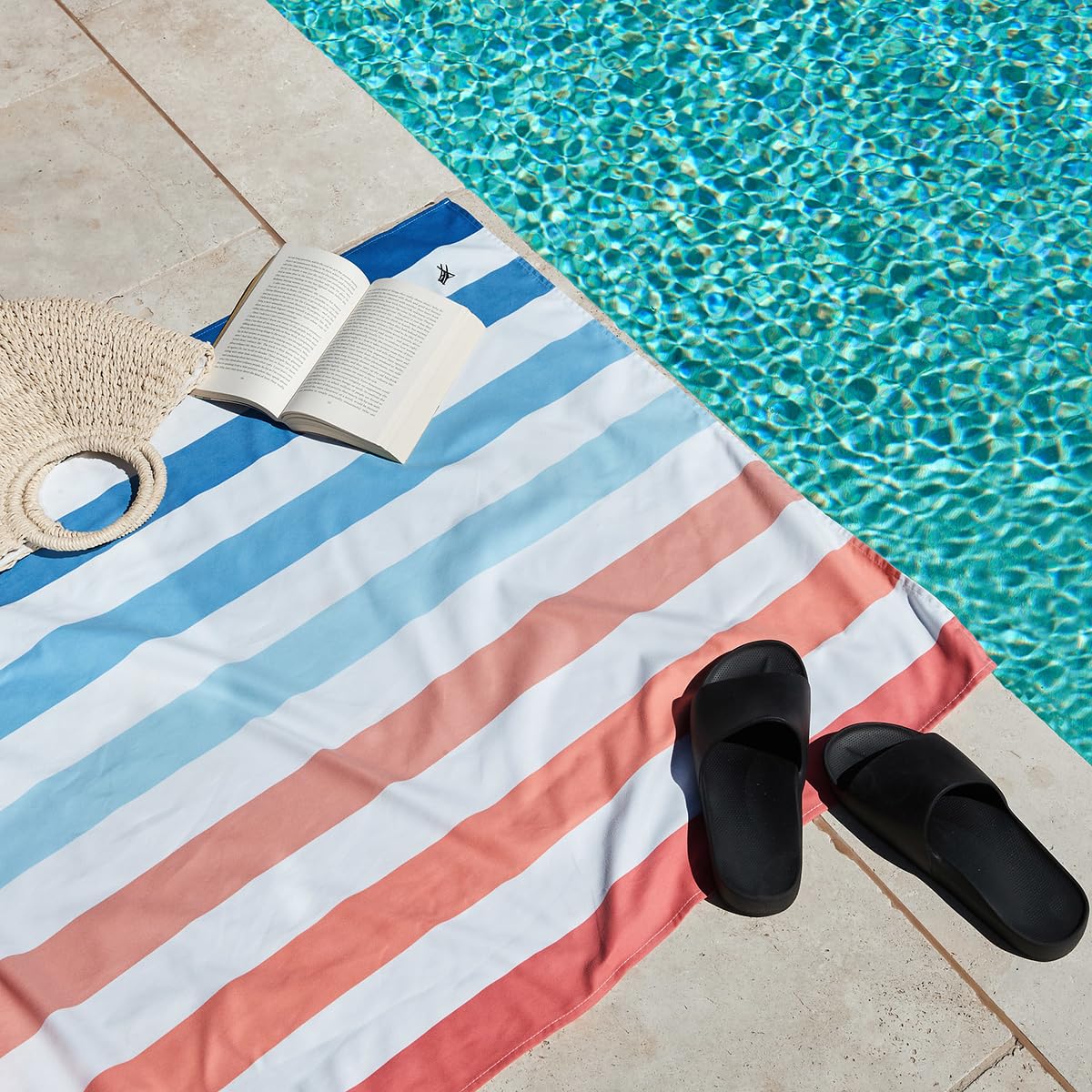Dock & Bay Beach Towel - Quick Dry, Sand Free - Compact, Lightweight - 100% Recycled - Includes Bag - Summer - Sand To Sea, Extr