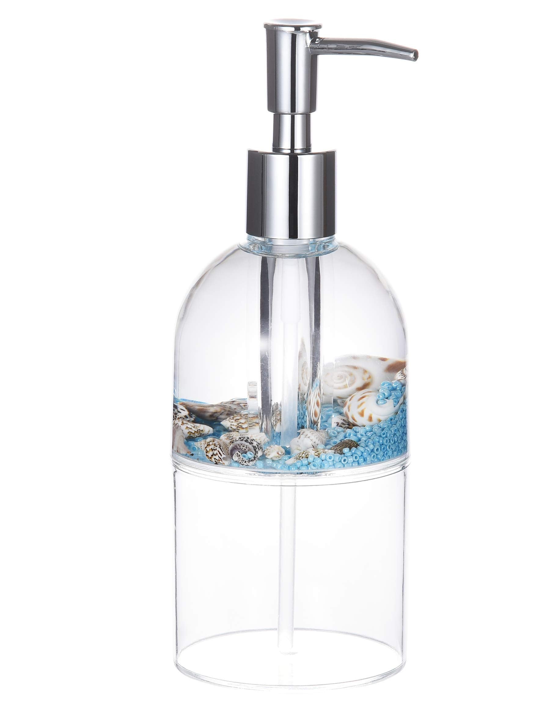 Locco Decor Acrylic Liquid 3D Floating Motion Bathroom Kitchen Soap Dispenser Conch