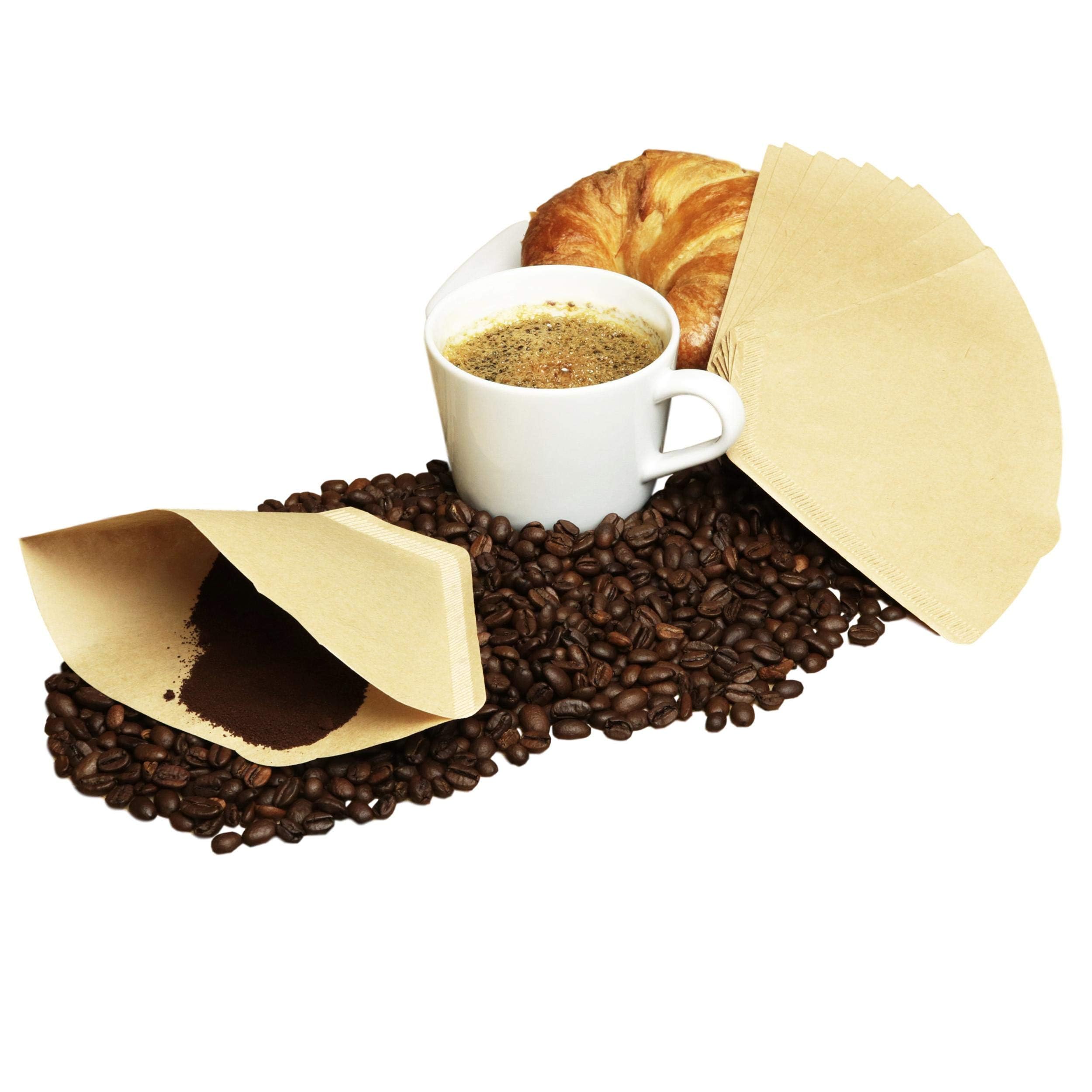 #4 Coffee Filters (100 Count), Unbleached Coffee Filters Made With Firm, Crepe-Textured Paper