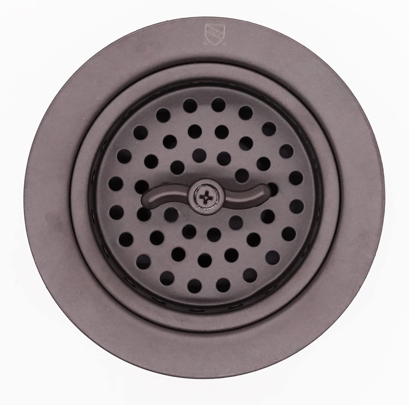 Westbrass Wing Nut Style Large Kitchen Sink Basket Strainer, 2 Pack, Oil Rubbed Bronze, D2135-12