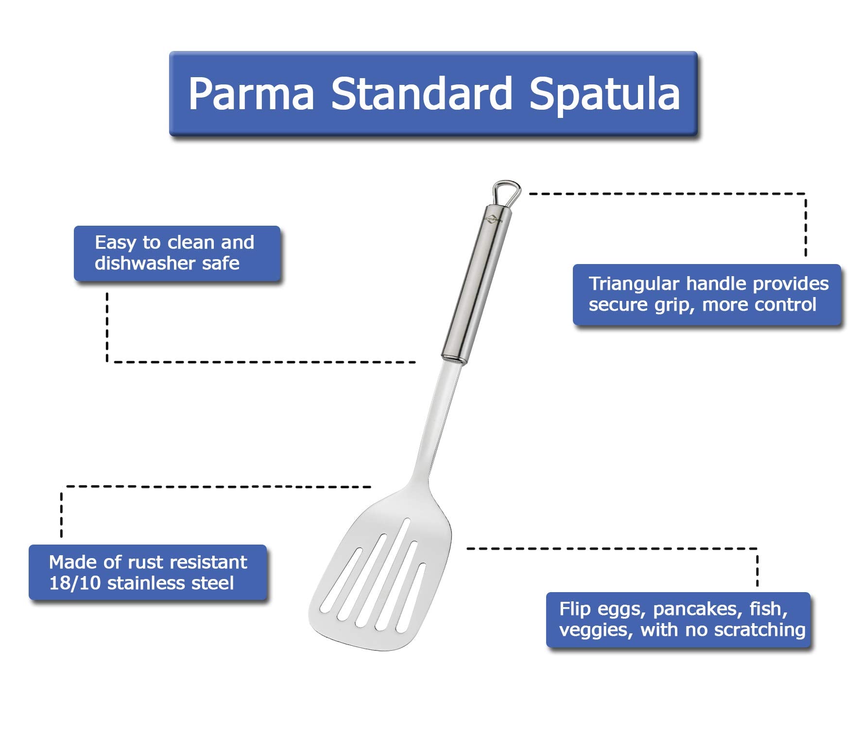 Kchenprofi Parma Spatula/Turner, 13.5'', Silver