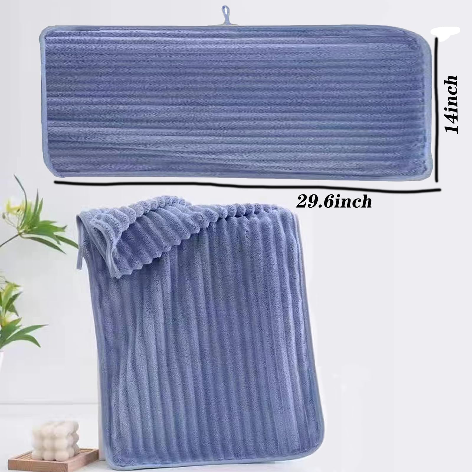 Lmminbz 4Pcs Microfiber Hand Towels For Bathroom Quick Dry Small Towel Set For Bathroom Kitchen 14 X29.6Inch