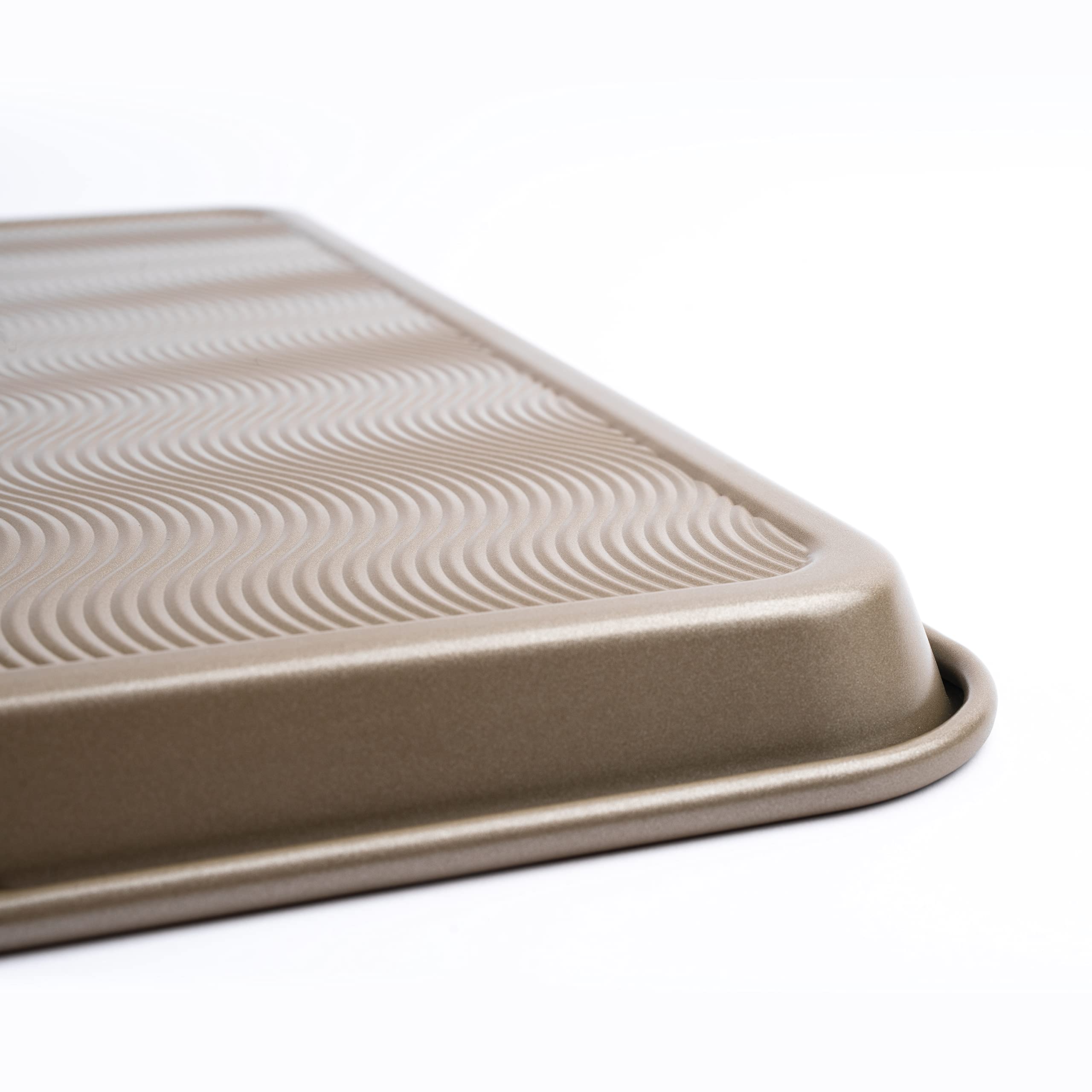 Cuisipro Medium Steel Baking Sheet Pan, 15.5X10.5 X1, Silver