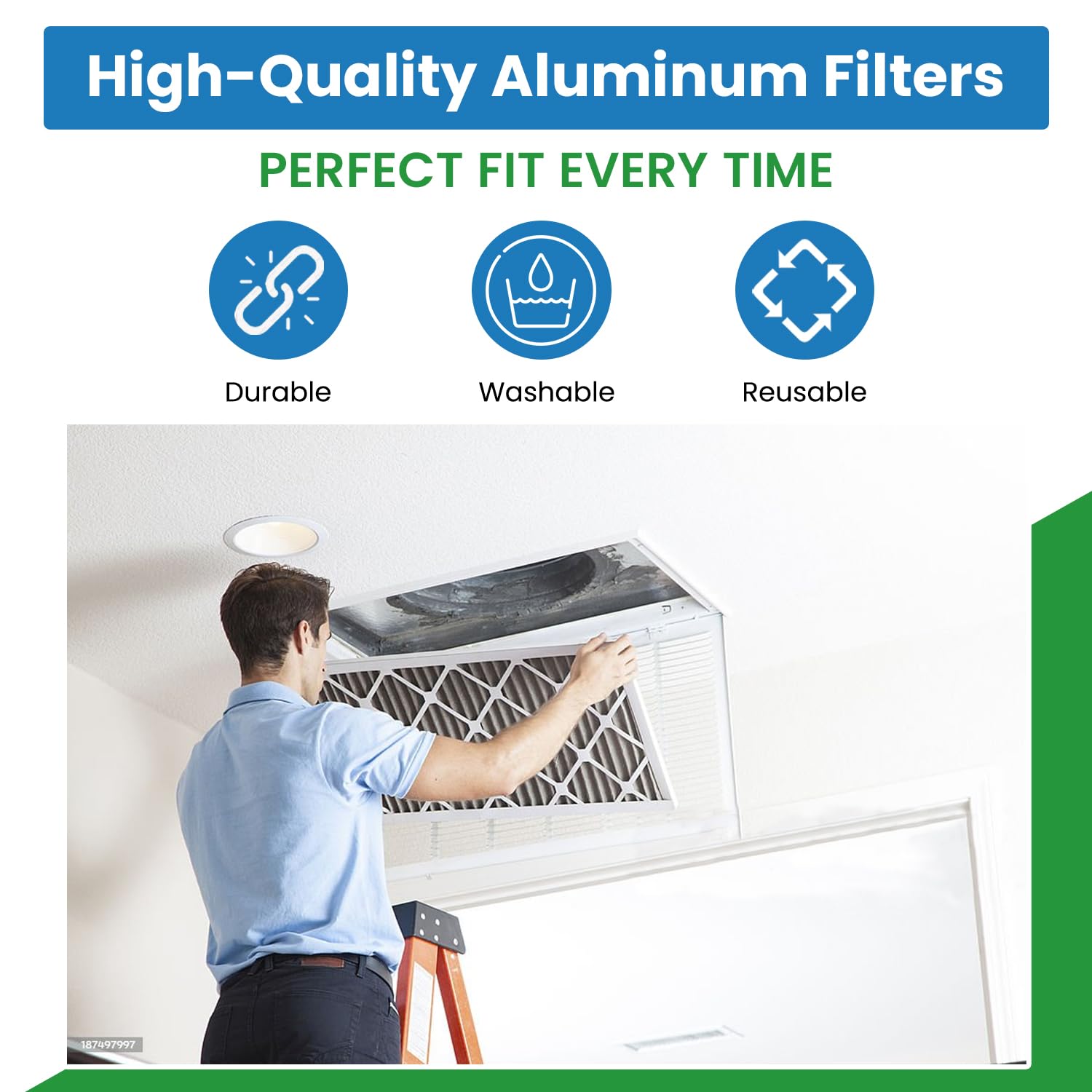 Replacement Aluminum Microwave Filters Compatible With Whirlpool W10120839A And More - 5-5/8 X 11-5/8 X 3/32 Inches - 2 Pack