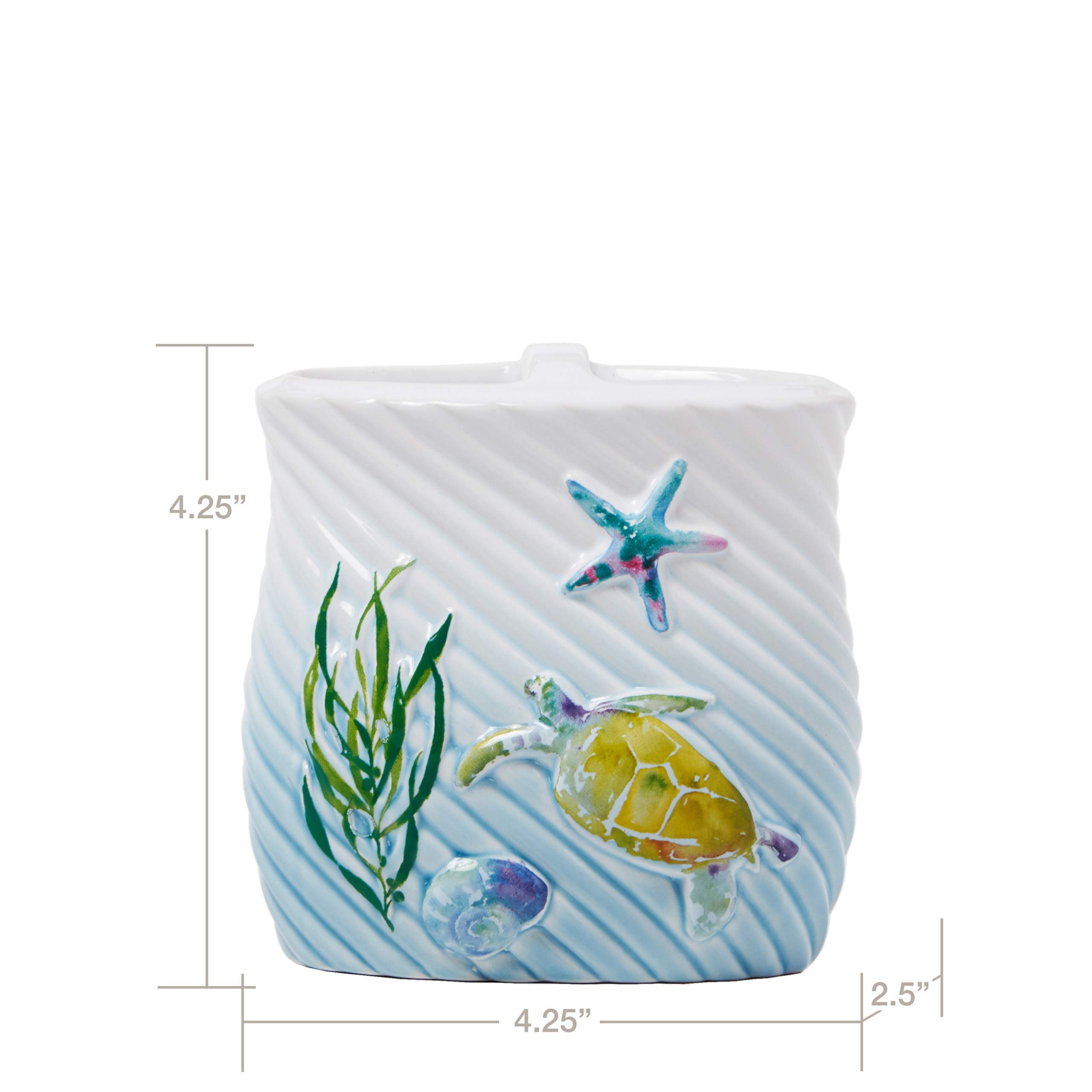 SKL Home by Saturday Knight Ltd. Watercolor Ocean Toothbrush Holder  Multicolored