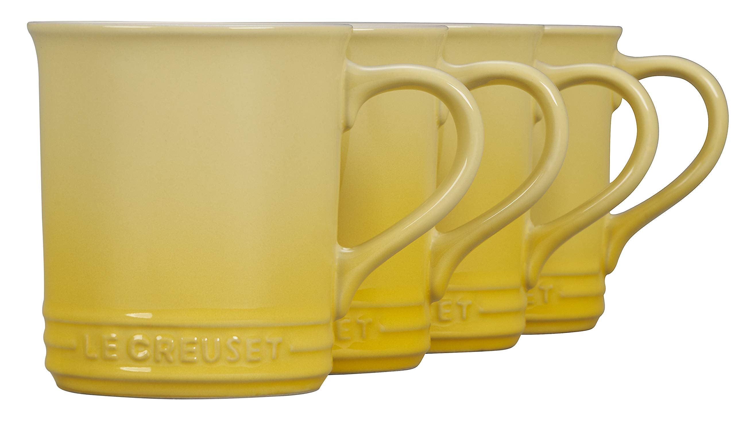 Le Creuset Stoneware Set Of 4 Mugs, 14 Oz. Each, Soleil