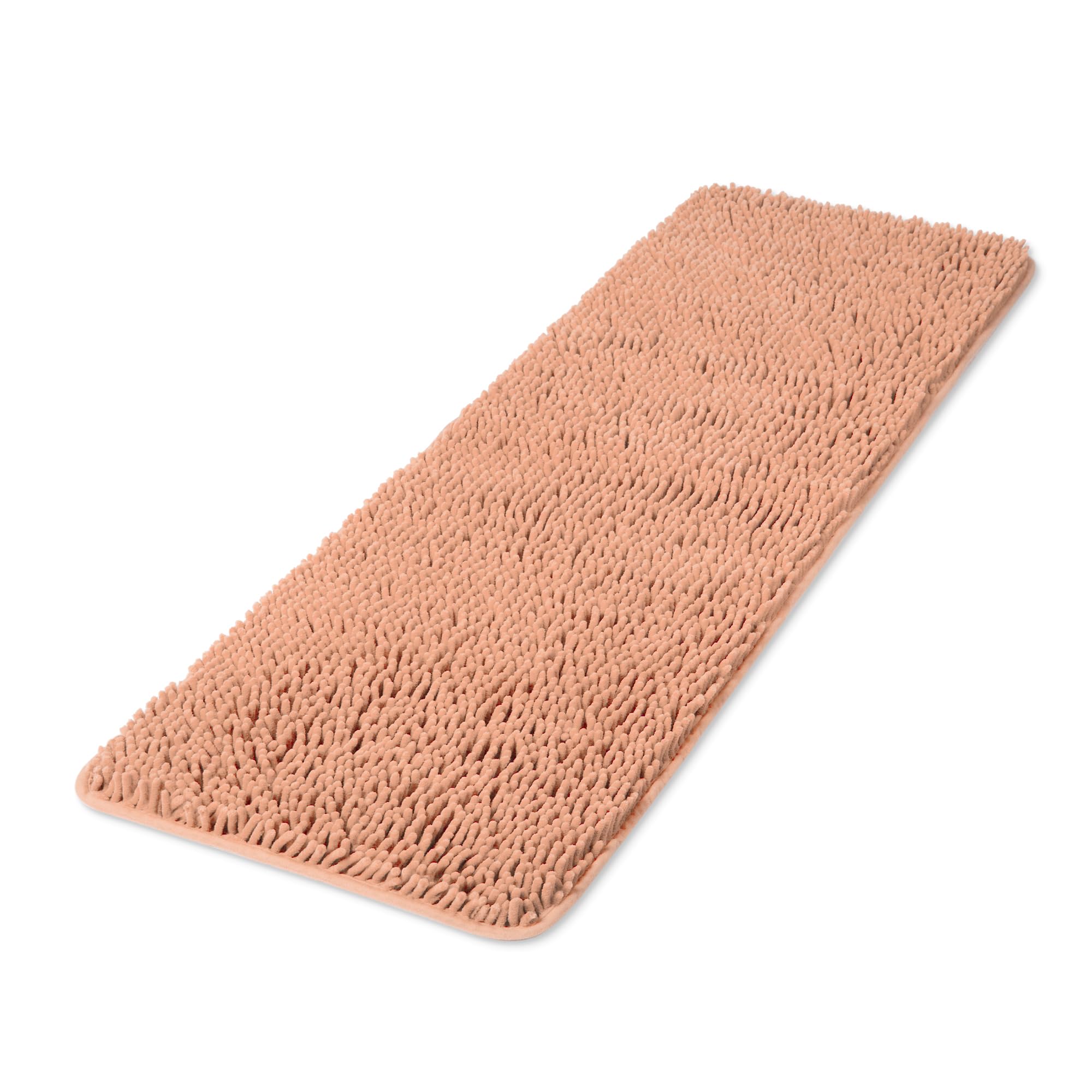 Yeaban Dusty Pink 47 X 17 Bathroom Rug - Thick Chenille Bath Mats | Absorbent And Washable Bath Rug Non-Slip, Plush Rugs For Bat