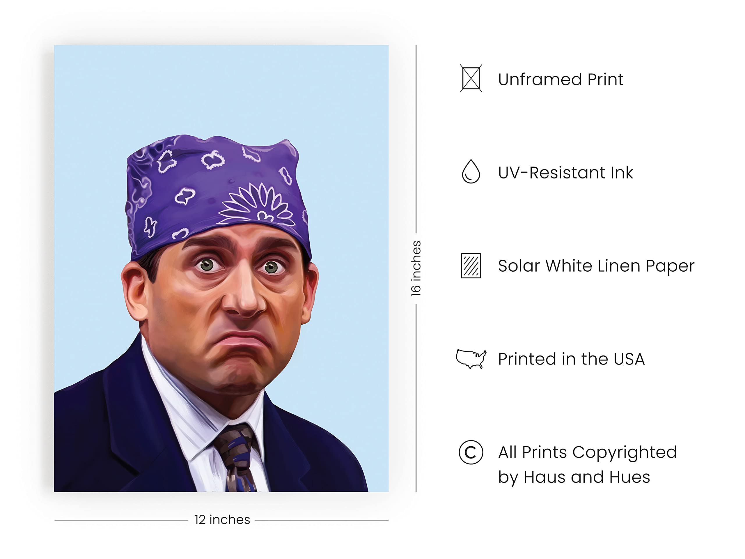 Haus And Hues Michael Scott The Office Poster The Office Merchandise, The Office Posters For Guys, The Office Wall Art, Prison M