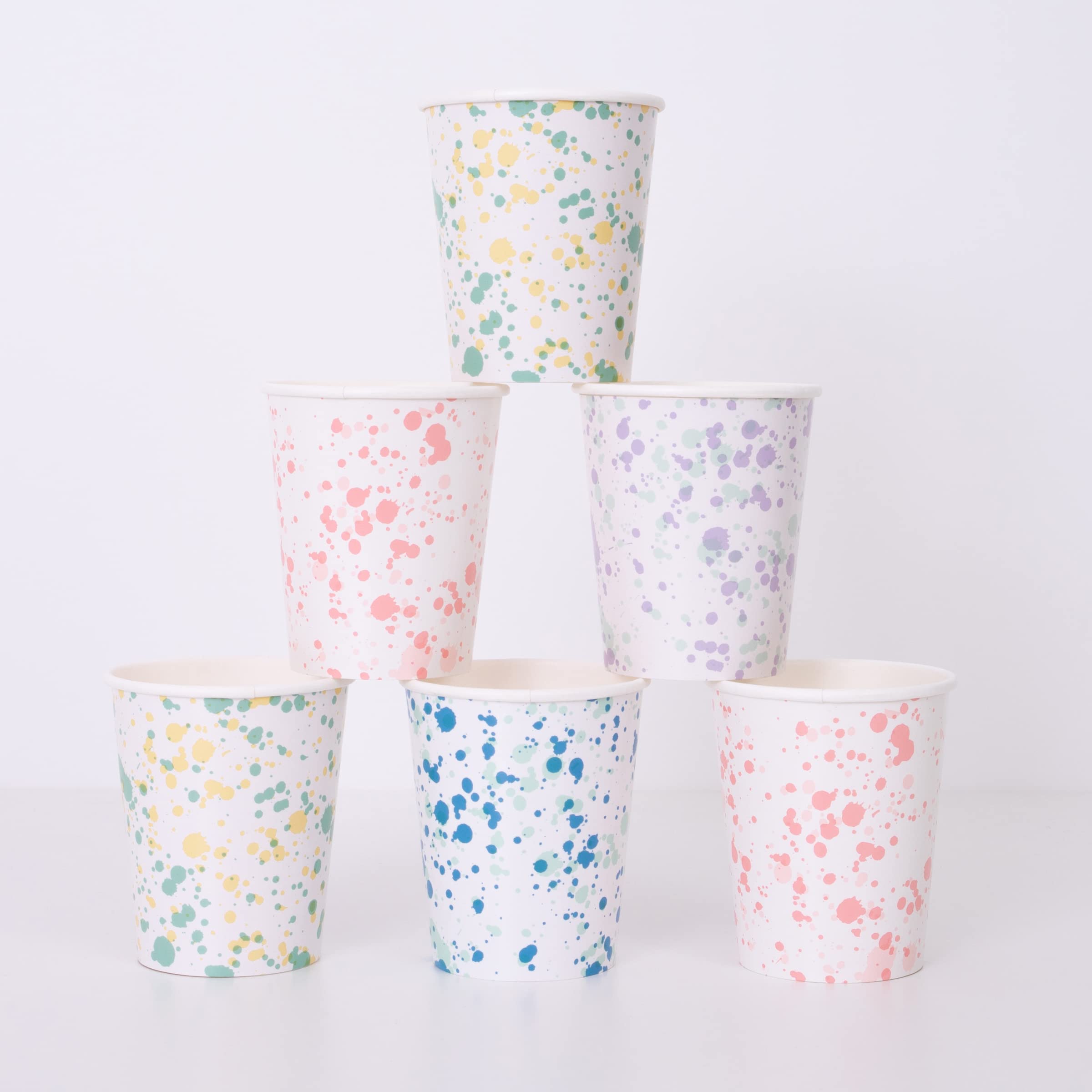Meri Meri Speckled Cups (Pack Of 8)