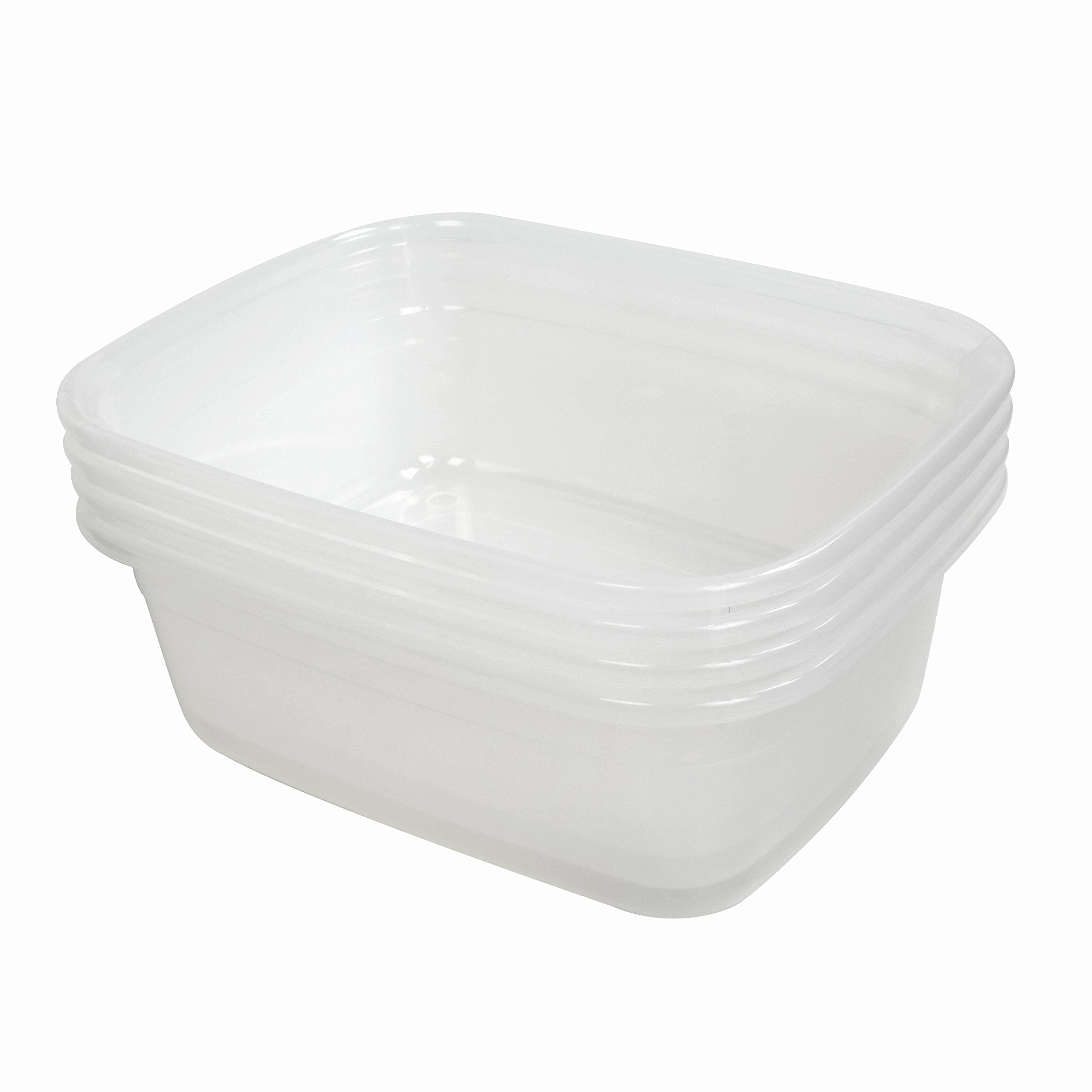 Ramddy Plastic Dish Pan 14 Quart, Set Of 4